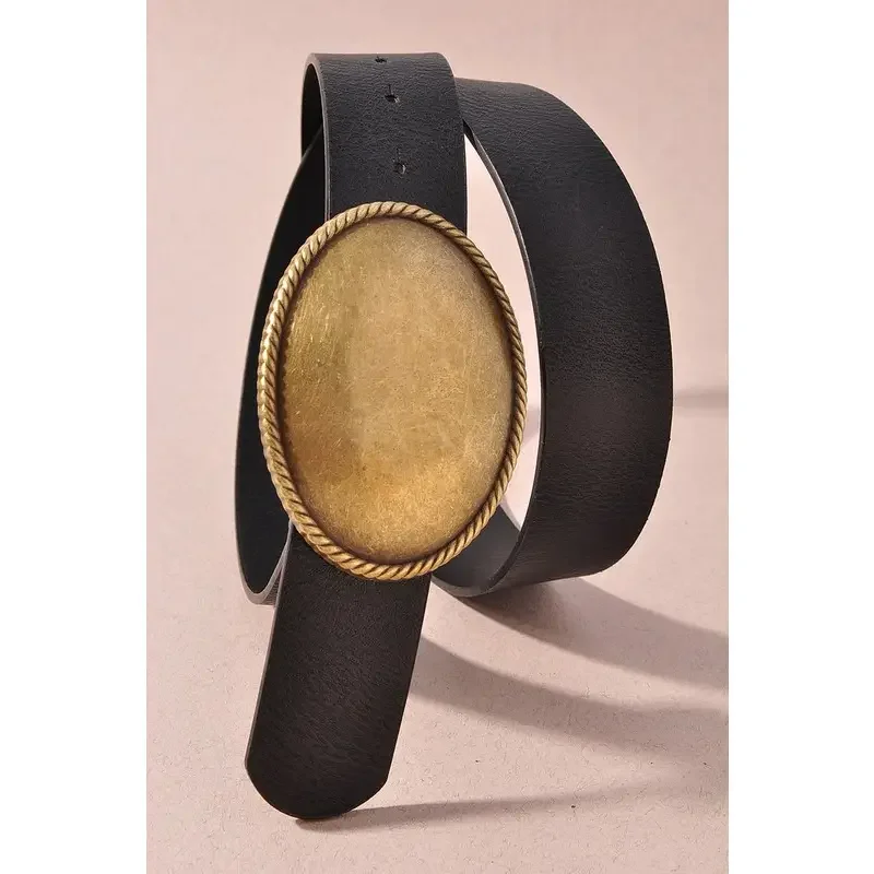 Western Oval Buckle Belt.webp