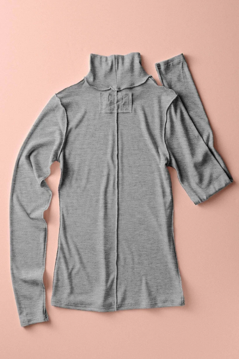 Contrast Seam Turtleneck Knit Top 5.webp