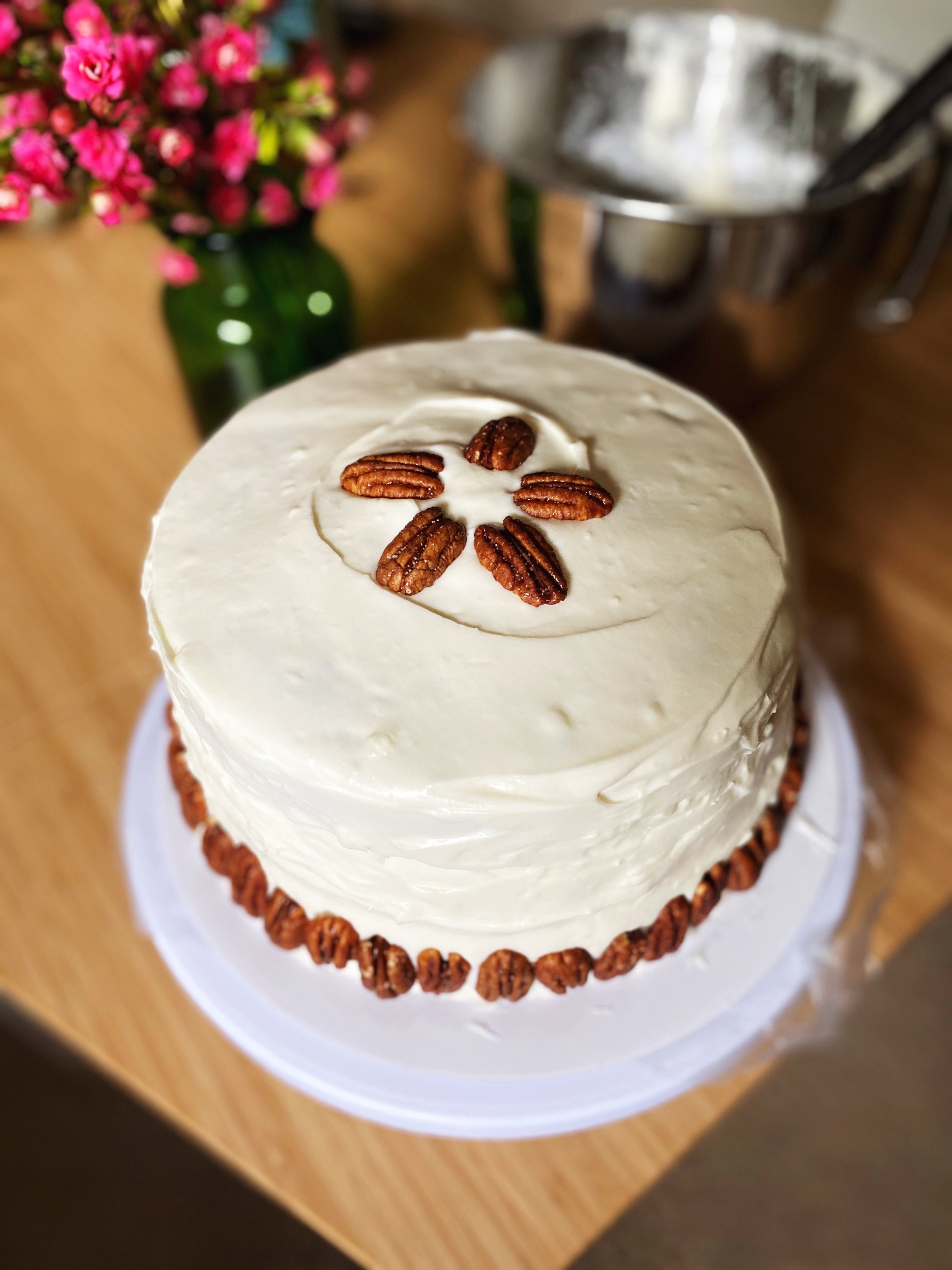 Best Southern Carrot Cake with Buttermilk Glaze and Cream Cheese Frosting