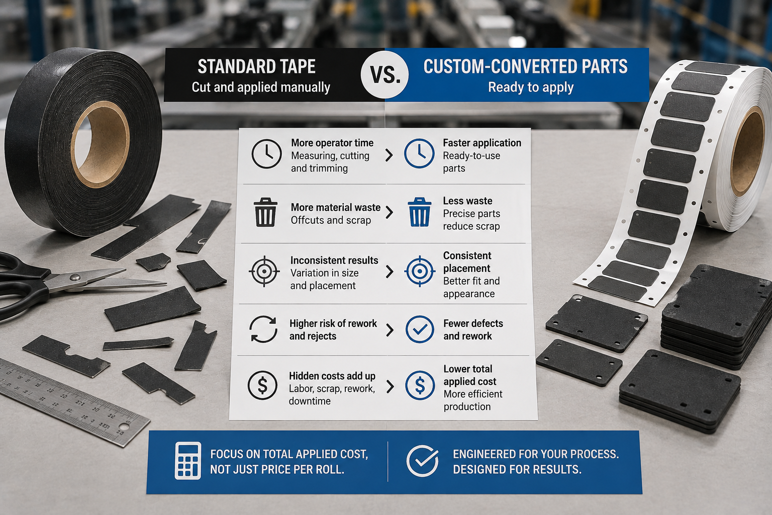 Beyond the Price Per Roll: The Hidden Cost of Standard Tape in High-Volume Manufacturing