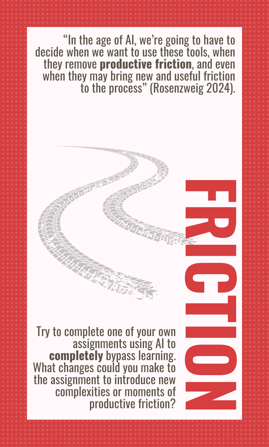 Friction playing card