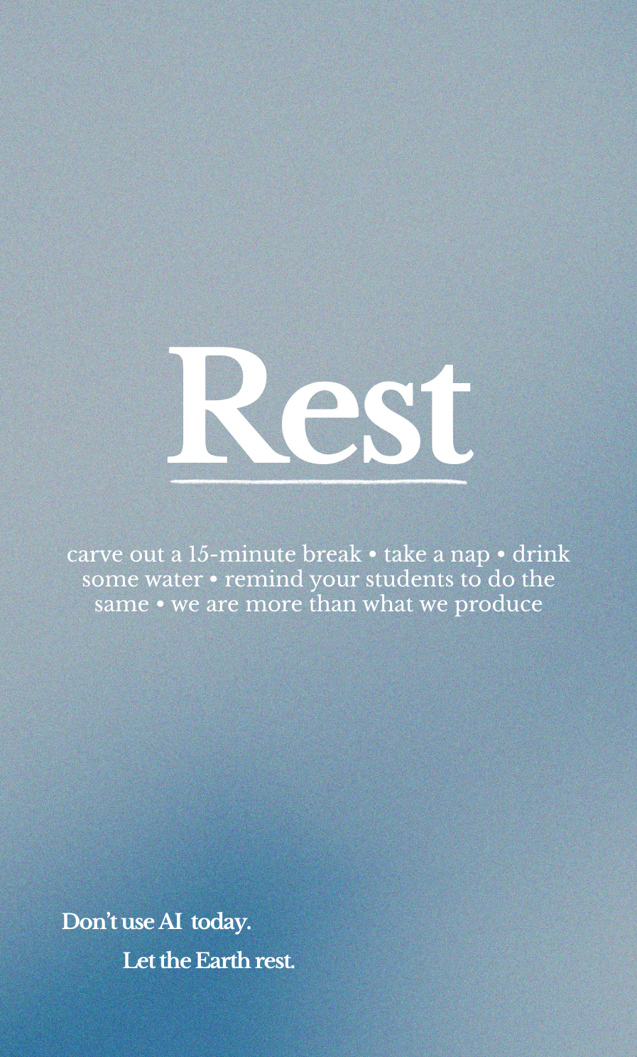 Rest Playing Card