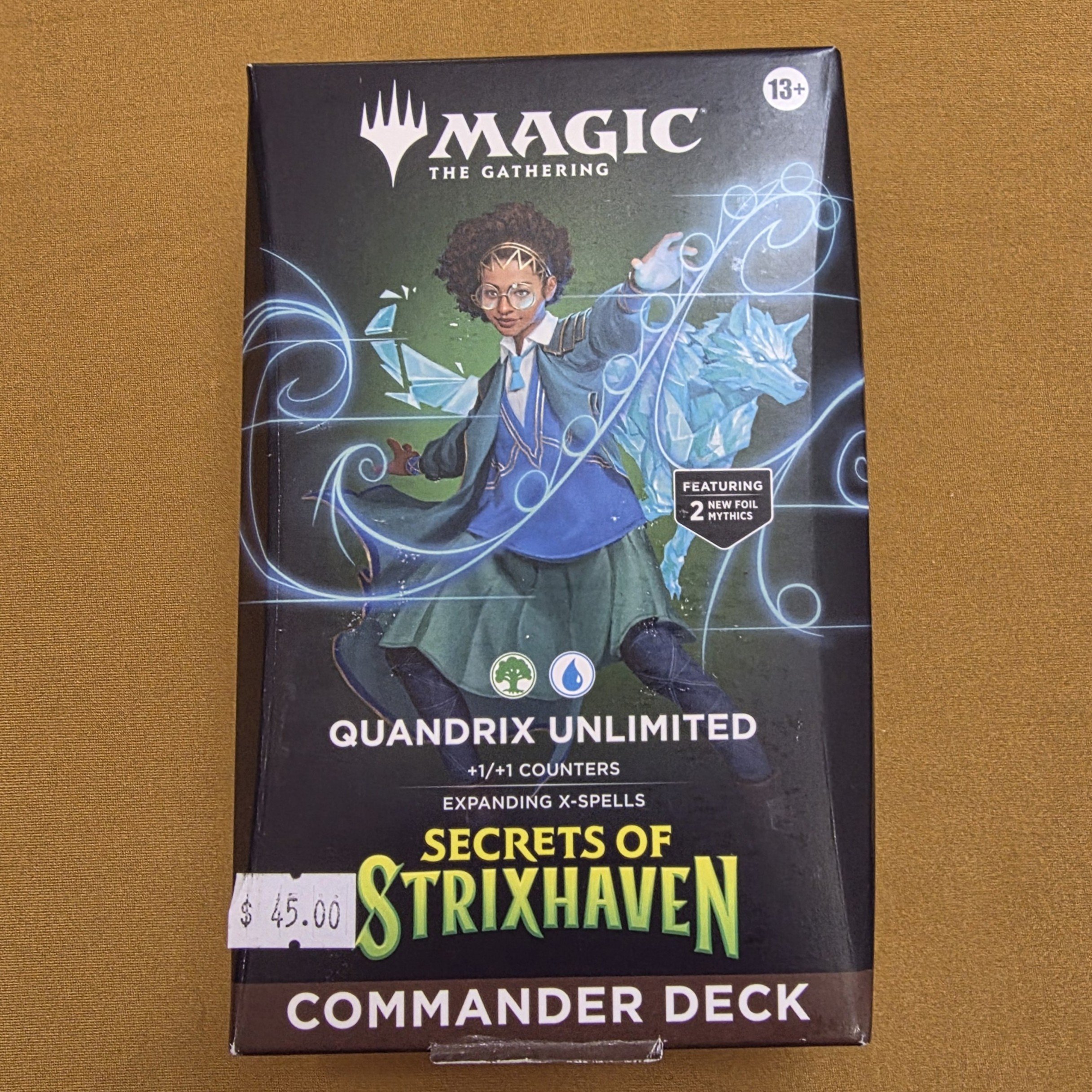 Secrets of Strixhaven "Quandrix Unlimited" Sealed Commander Deck
