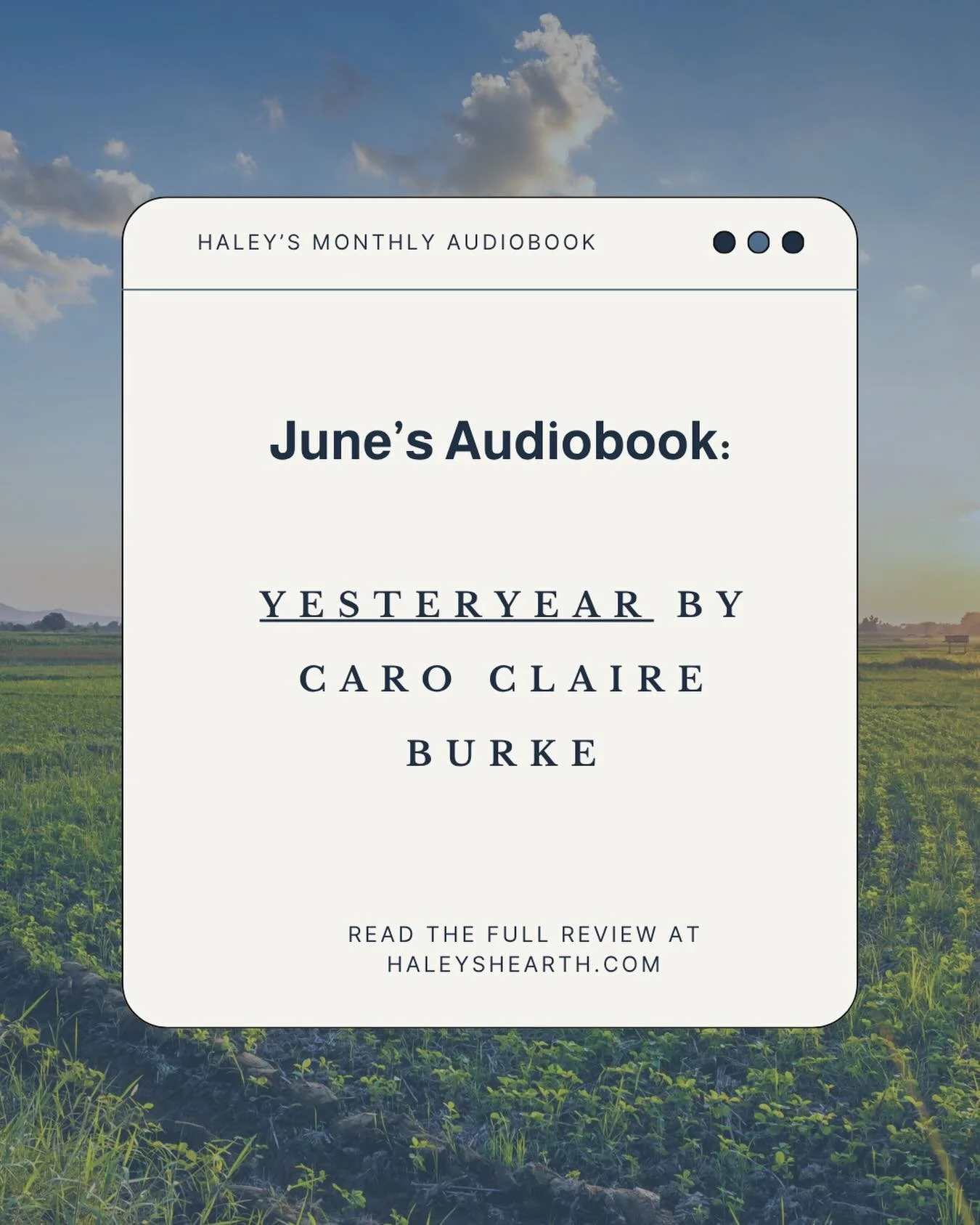 The first time I heard of Yesteryear by Caro Claire Burke was through social media oddly enough. I saw that Anne Hathaway was producing and starring in a future film adaptation of the book before it was even out yet. And I personally believe, everyth