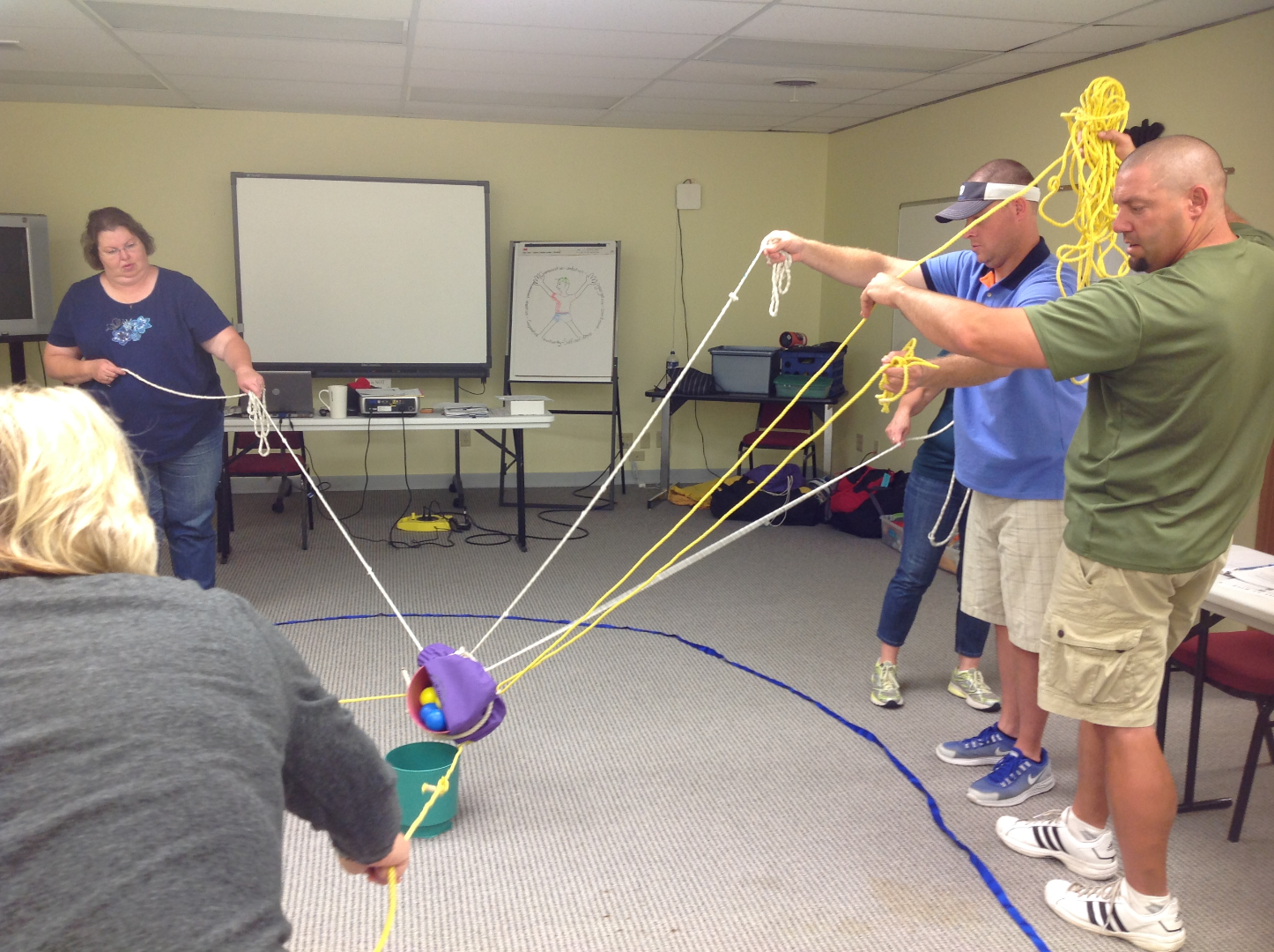 Smoky Hill on-site Adventure Program group activity