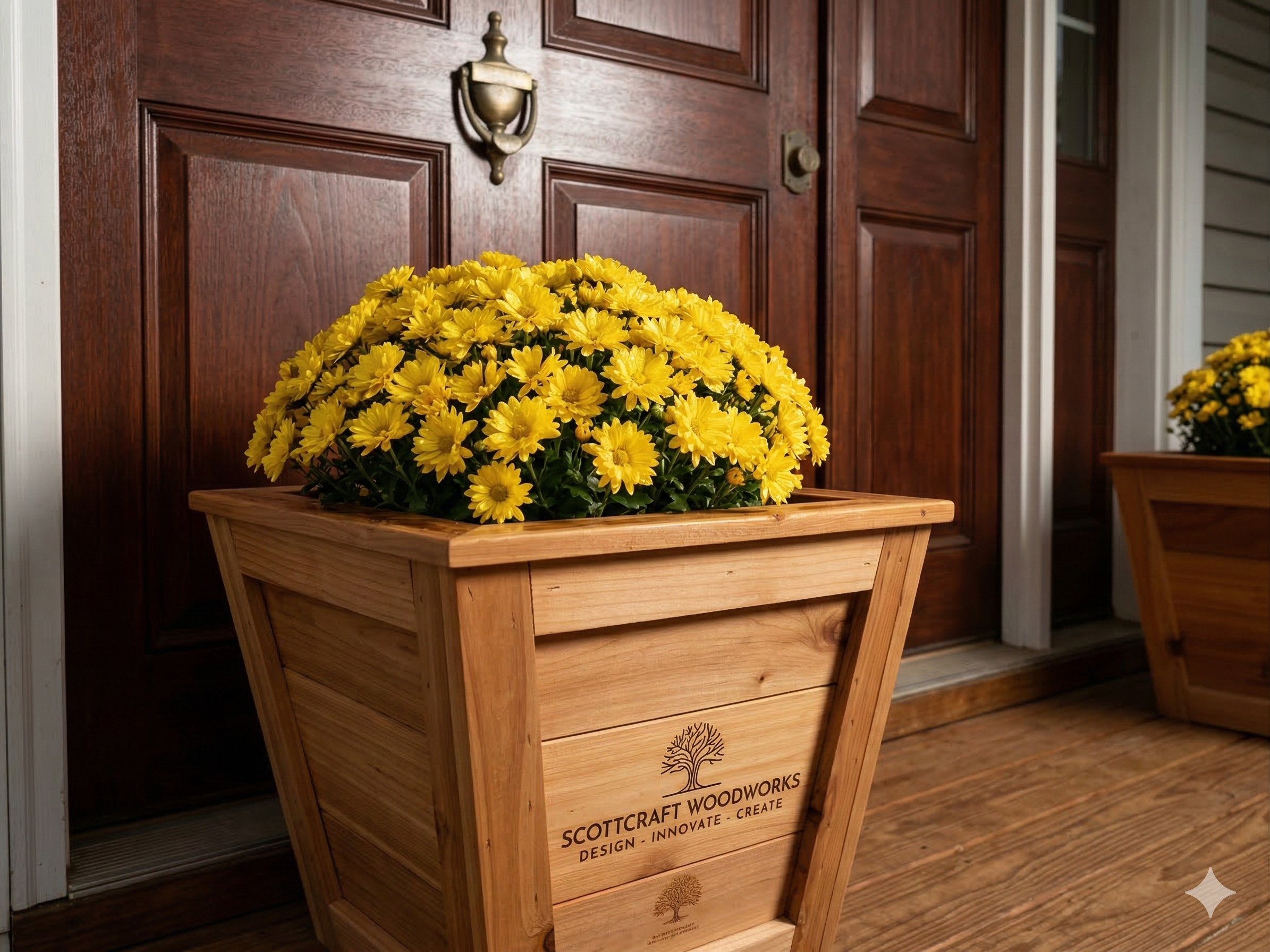 Handcrafted Wooden Planter by Scottcraft Woodworks