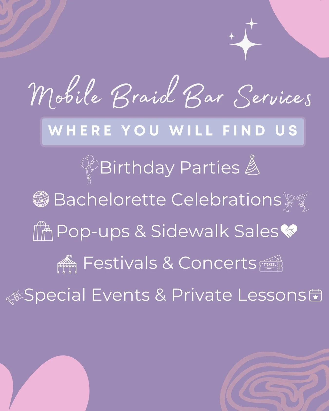 Where will you find us? ✨
