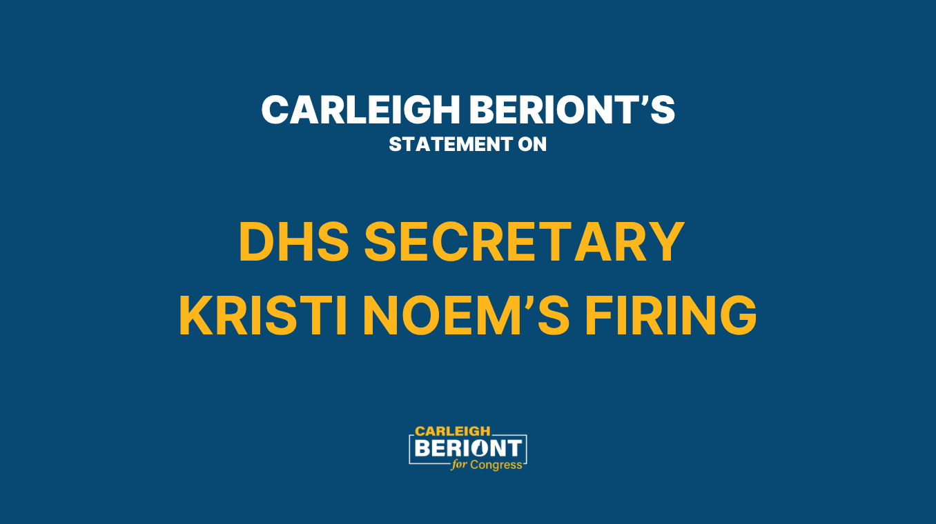 Carleigh’s Statement on Kristi Noem’s Firing