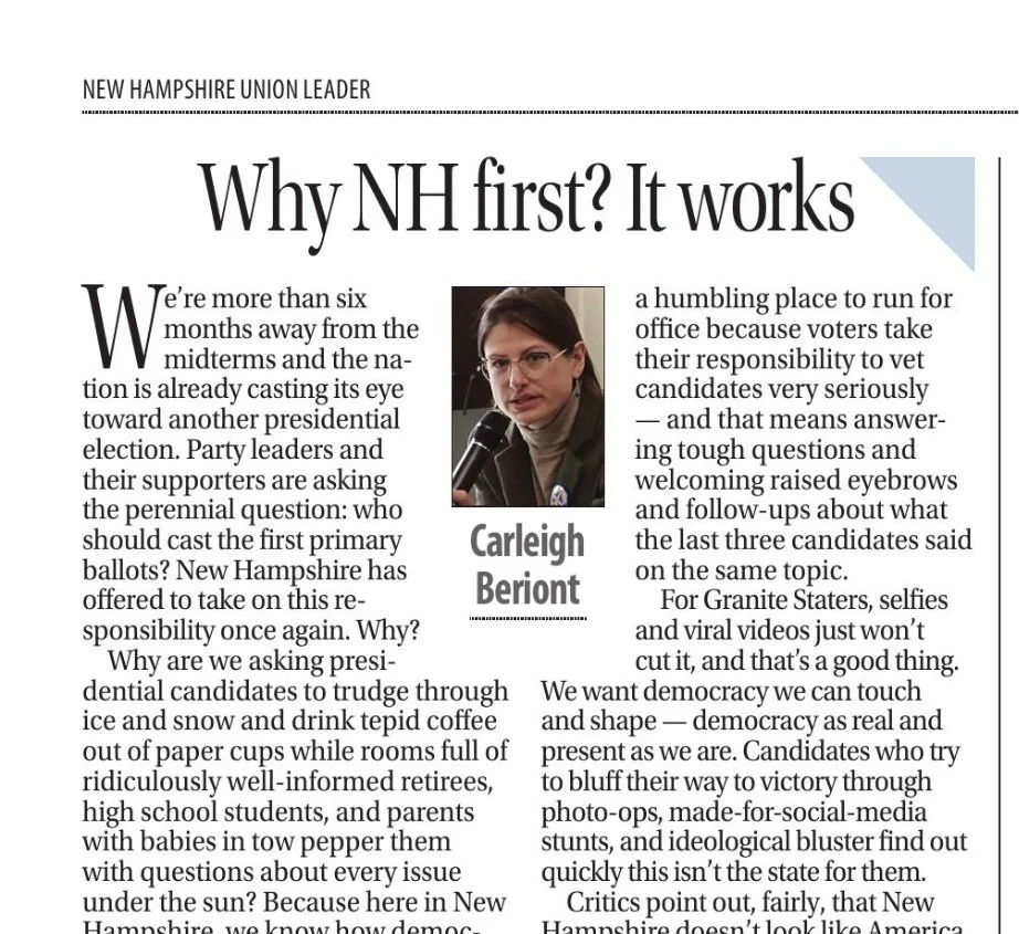 Op-Ed: Why should NH be first? It works.