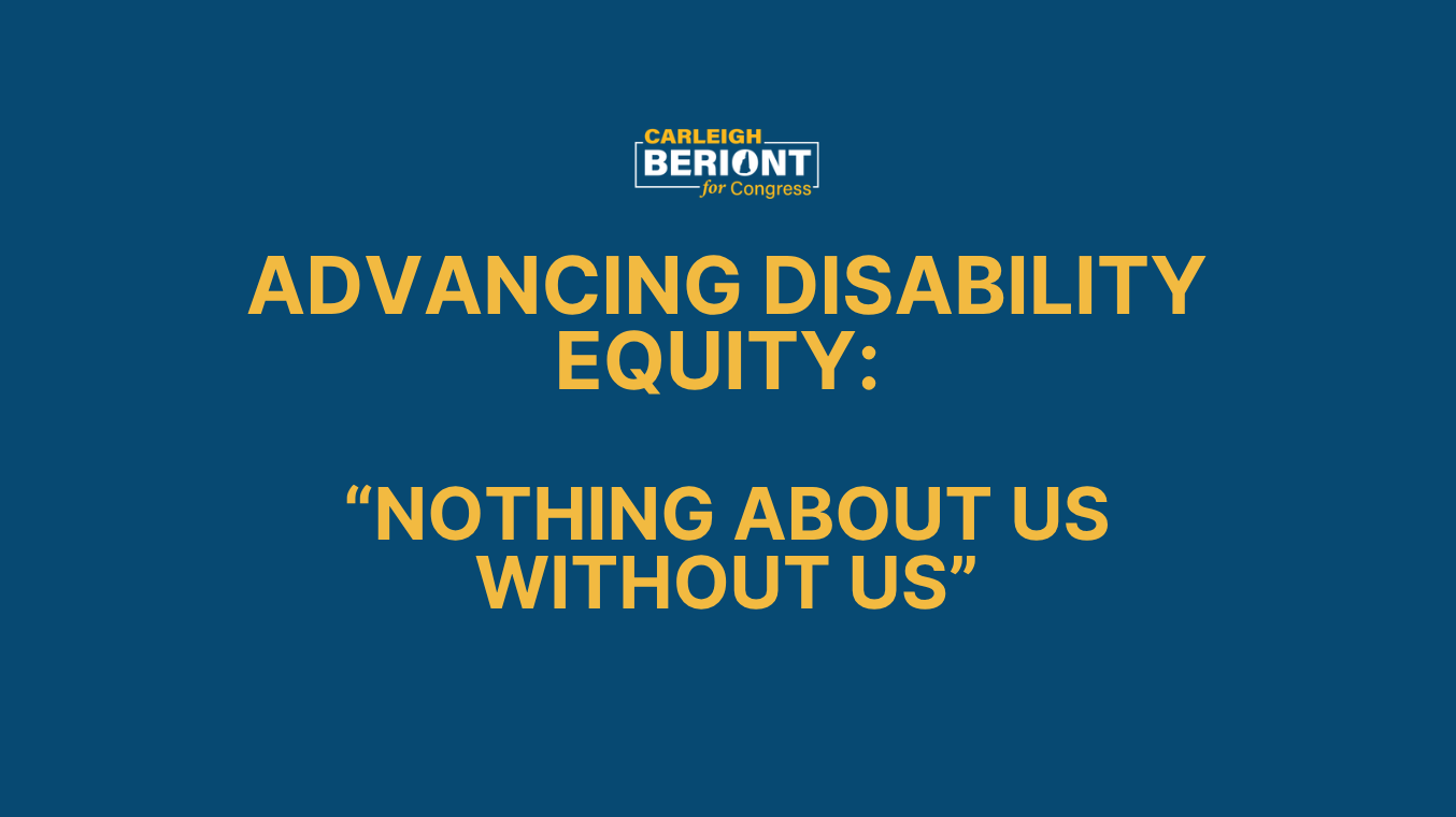 Advancing Disability Equity: “Nothing About Us Without Us”