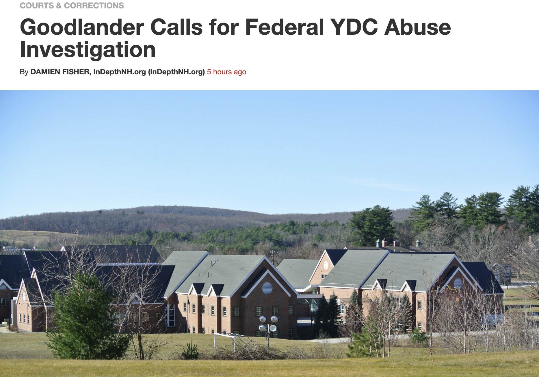 BREAKING NEWS: Goodlander calls for Feds to Investigate Abuse at YDC