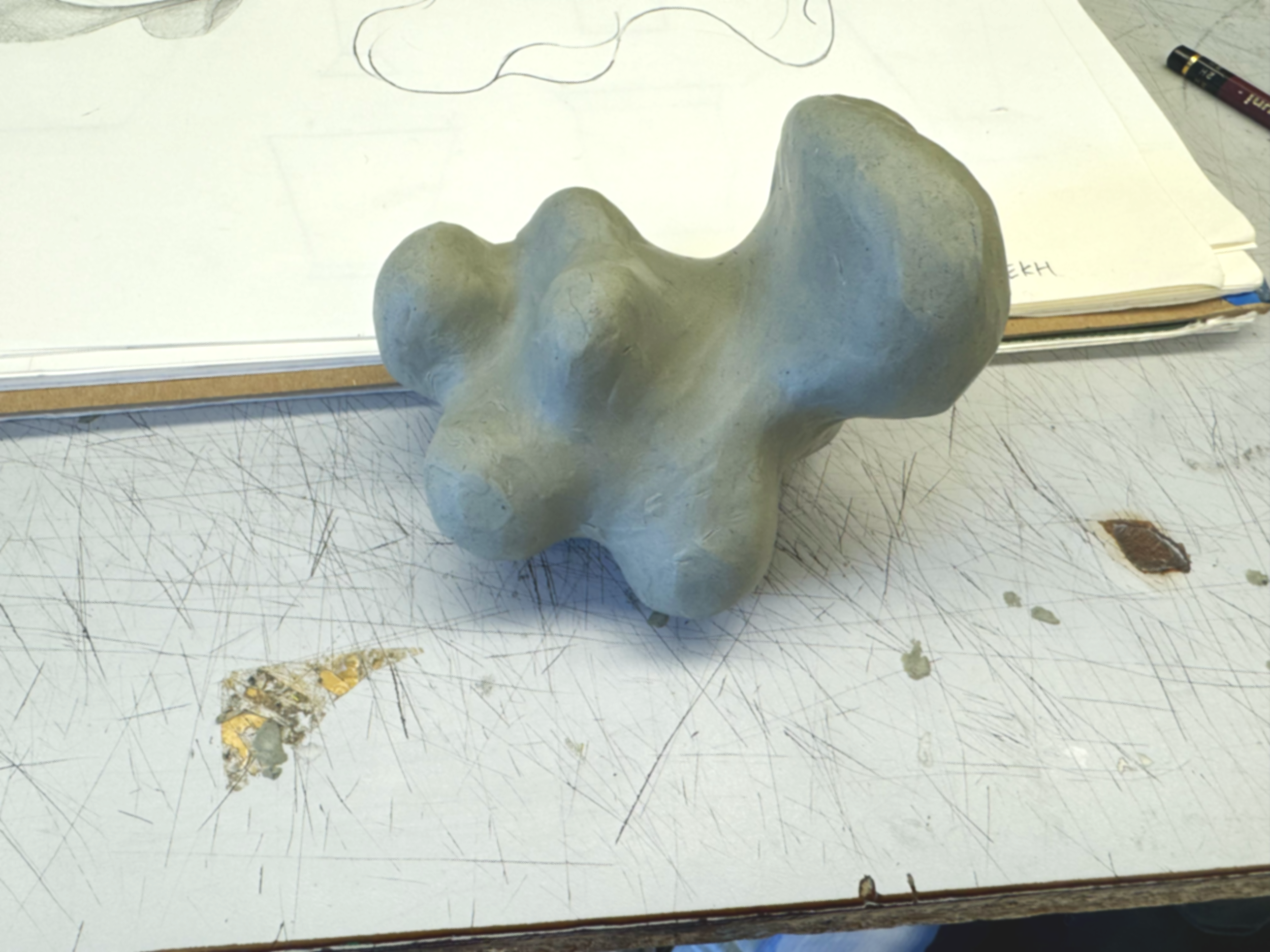 initial clay model