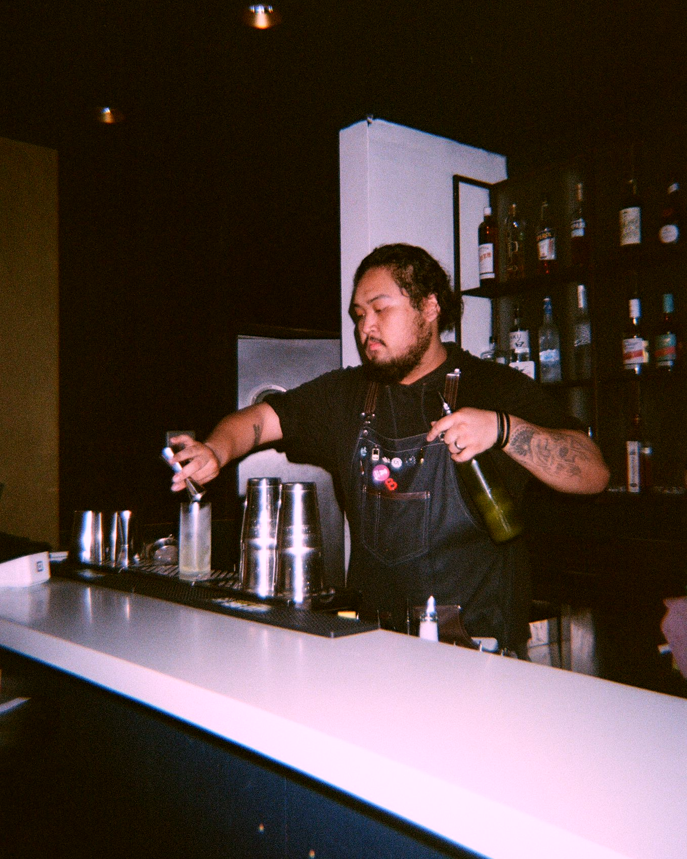 Nico the owner bartending