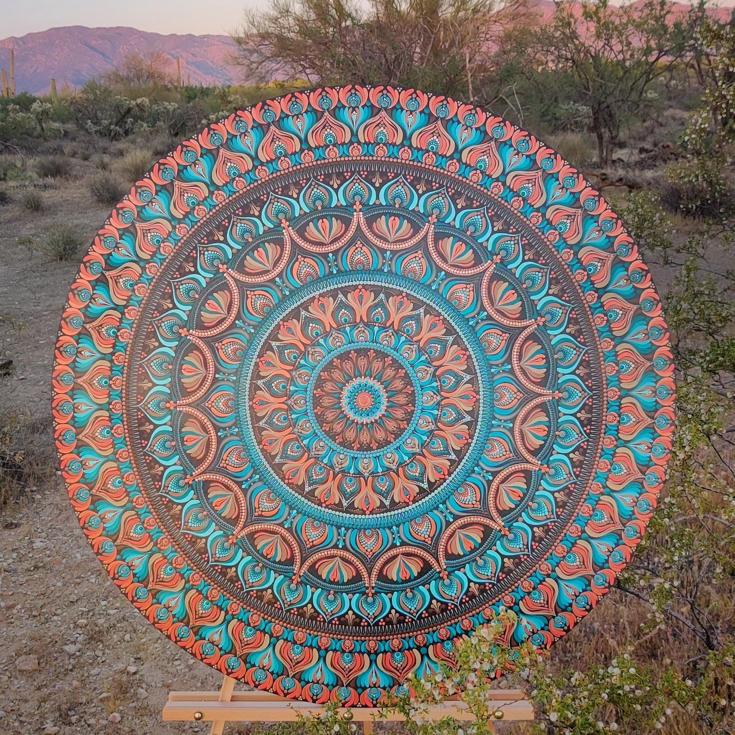 36" Sonoran Sunlight Mandala