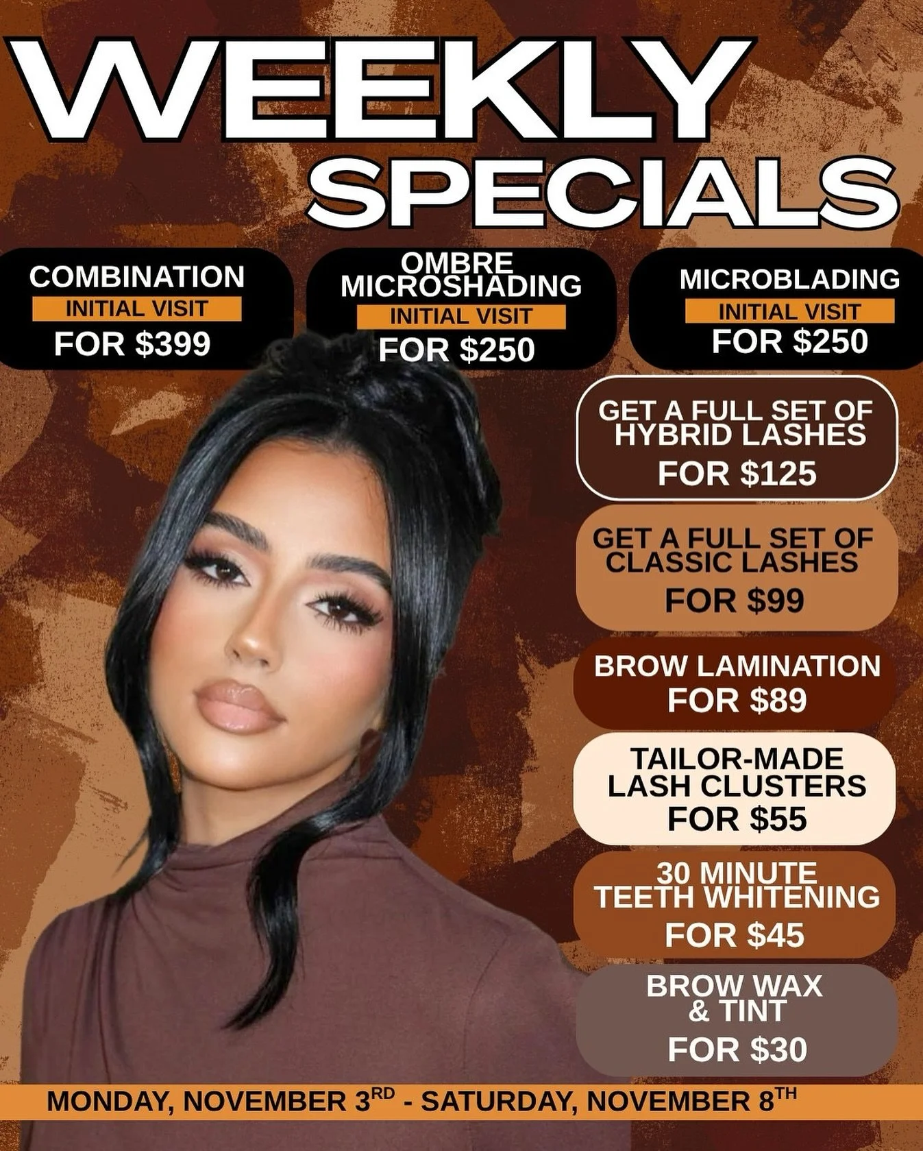 🔥 𝗧𝗵𝗲 𝗱𝗲𝗮𝗹𝘀 𝘆𝗼𝘂𝗿 𝗯𝗲𝗮𝘂𝘁𝘆 𝗿𝗼𝘂𝘁𝗶𝗻𝗲&rsquo;𝘀 𝗯𝗲𝗲𝗻 𝘄𝗮𝗶𝘁𝗶𝗻𝗴 𝗳𝗼𝗿!
𝗟𝗮𝘀𝗵𝗲𝘀, 𝗯𝗿𝗼𝘄𝘀, 𝗳𝗮𝗰𝗶𝗮𝗹𝘀 &amp; 𝗺𝗼𝗿𝗲 &mdash; 𝘁𝗵𝗶𝘀 𝘄𝗲𝗲𝗸 𝗼𝗻𝗹𝘆 𝗮𝘁 𝗣𝗶𝗻𝗸 𝗖𝗮𝘃𝗶𝗮𝗿 𝗦𝗽𝗮 💅🏽
📅 𝗡𝗼𝘃 𝟯&ndash;𝟴