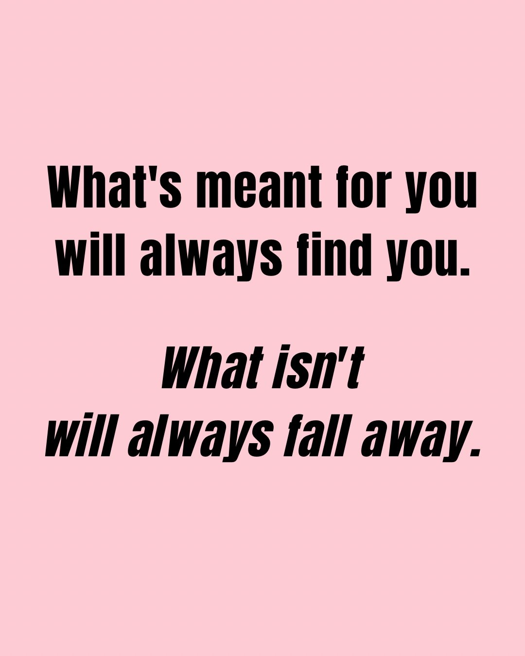 𝗪𝗵𝗮𝘁&rsquo;𝘀 𝗺𝗲𝗮𝗻𝘁 𝗳𝗼𝗿 𝘆𝗼𝘂 𝘄𝗶𝗹𝗹 𝗮𝗹𝘄𝗮𝘆𝘀 𝗳𝗶𝗻𝗱 𝘆𝗼𝘂 ✨
𝗪𝗵𝗮𝘁 𝗶𝘀𝗻&rsquo;𝘁&hellip; 𝘄𝗶𝗹𝗹 𝗮𝗹𝘄𝗮𝘆𝘀 𝗳𝗮𝗹𝗹 𝗮𝘄𝗮𝘆.

𝗦𝘁𝗼𝗽 𝗳𝗼𝗿𝗰𝗶𝗻𝗴.
𝗦𝘁𝗼𝗽 𝗰𝗵𝗮𝘀𝗶𝗻𝗴.
𝗝𝘂𝘀𝘁 𝗮𝗹𝗹𝗼𝘄.

#SoftLife
#TrustTheP