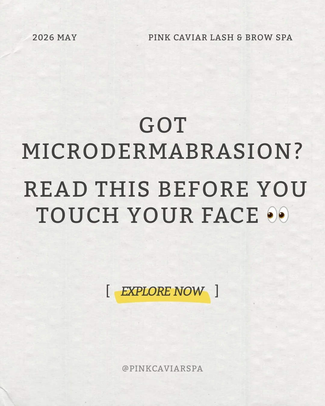 Just because your skin LOOKS better after microdermabrasion doesn&rsquo;t mean you can skip the aftercare 👀✨

Your skin needs gentle care, hydration, and protection after treatment to keep those smooth results looking their best.

Save this post for