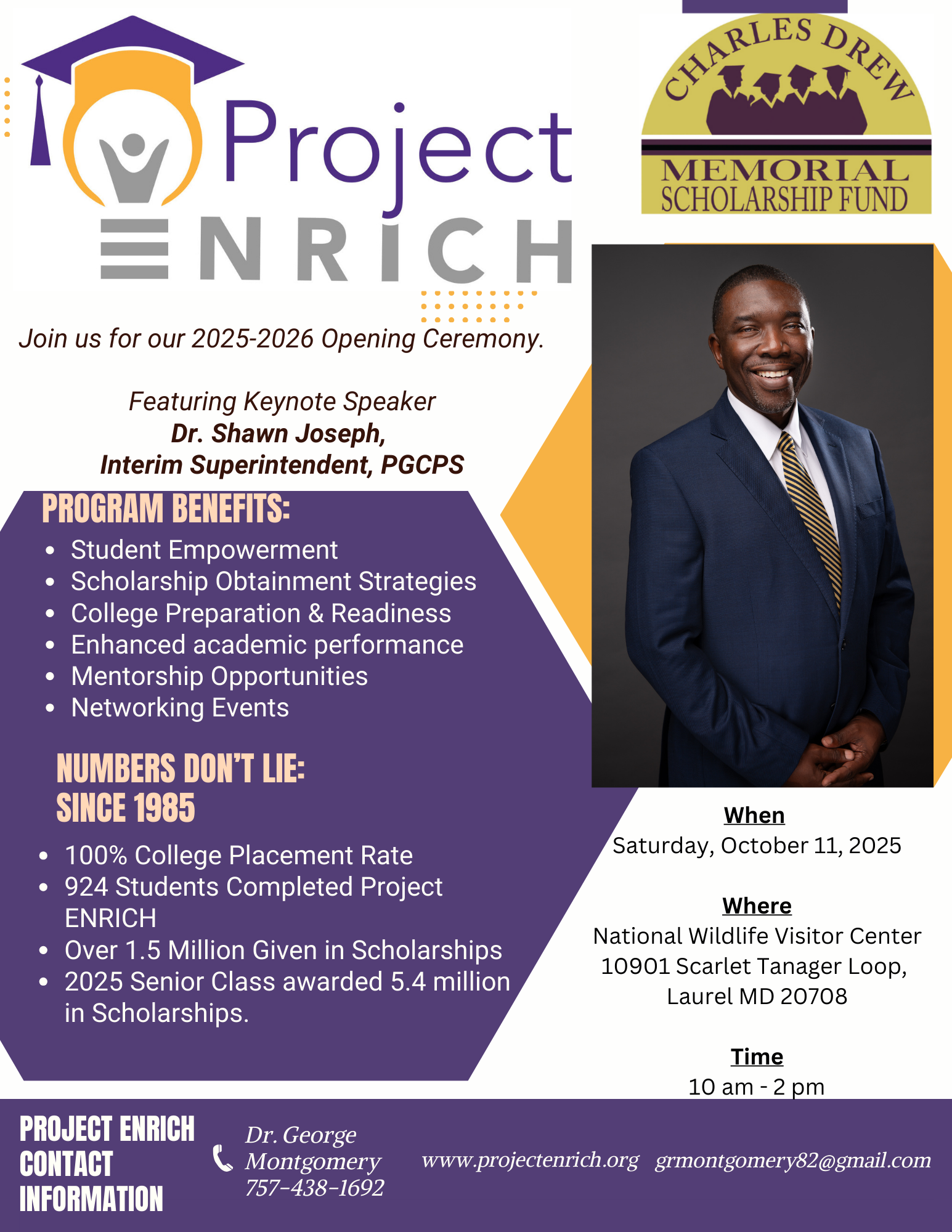 2025 Project ENRICH Opening Ceremony with Keynote Speaker Dr. Shawn Joseph
