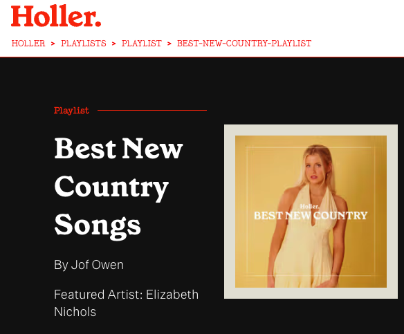 Holler. Country | Best New Country Songs