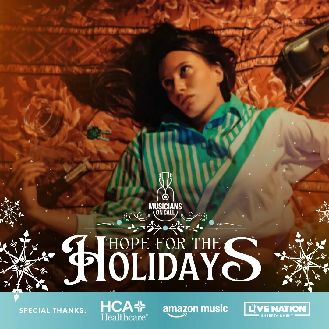So excited to be part of Hope for the Holidays with @musiciansoncall ❤️ Bringing music and a little holiday cheer to patients, families, and caregivers this season. Thank you to @hcahealthcare @amazonmusic and @livenation for making it possible😊 #ho