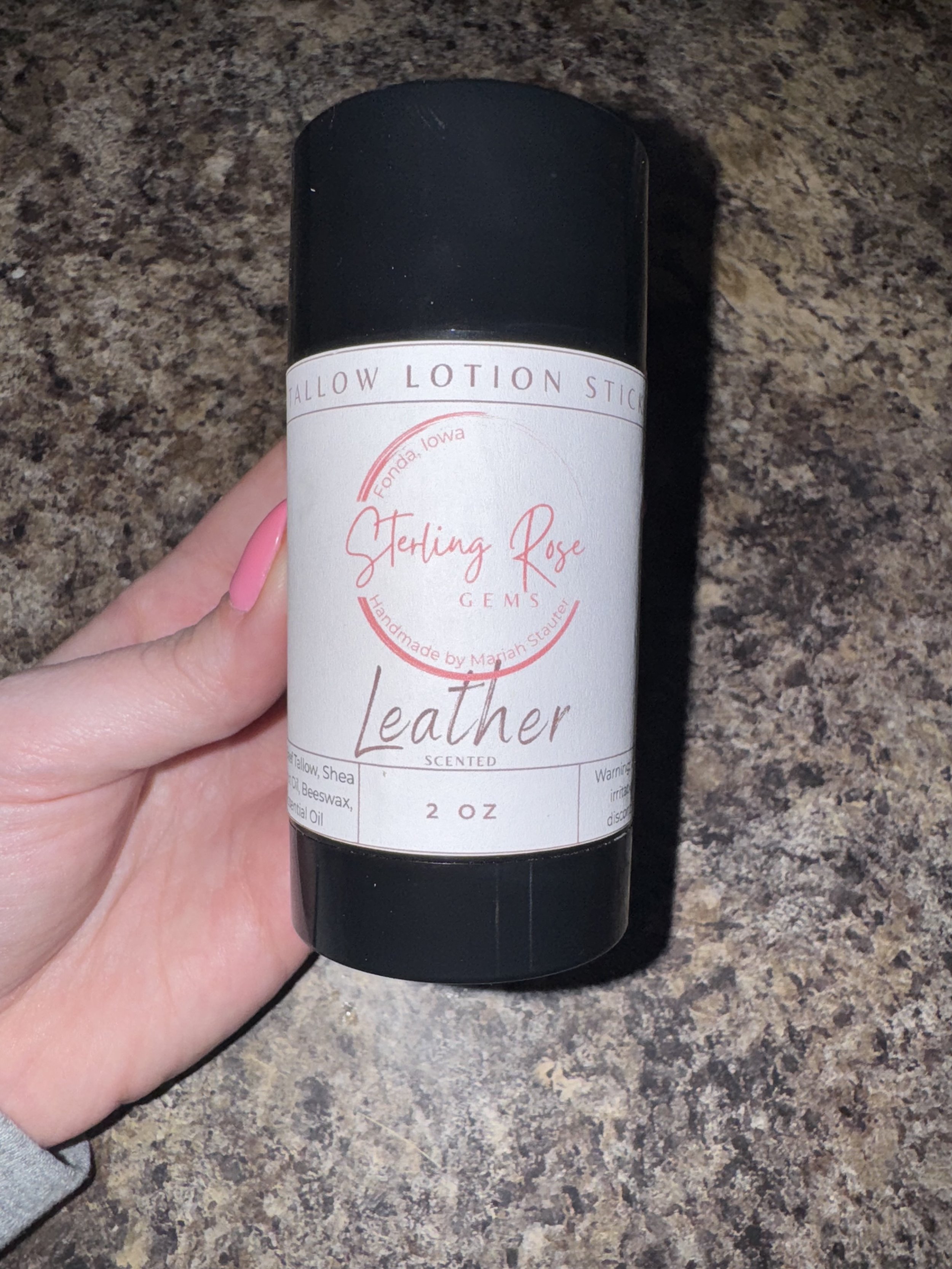 Leather Lotion Bar