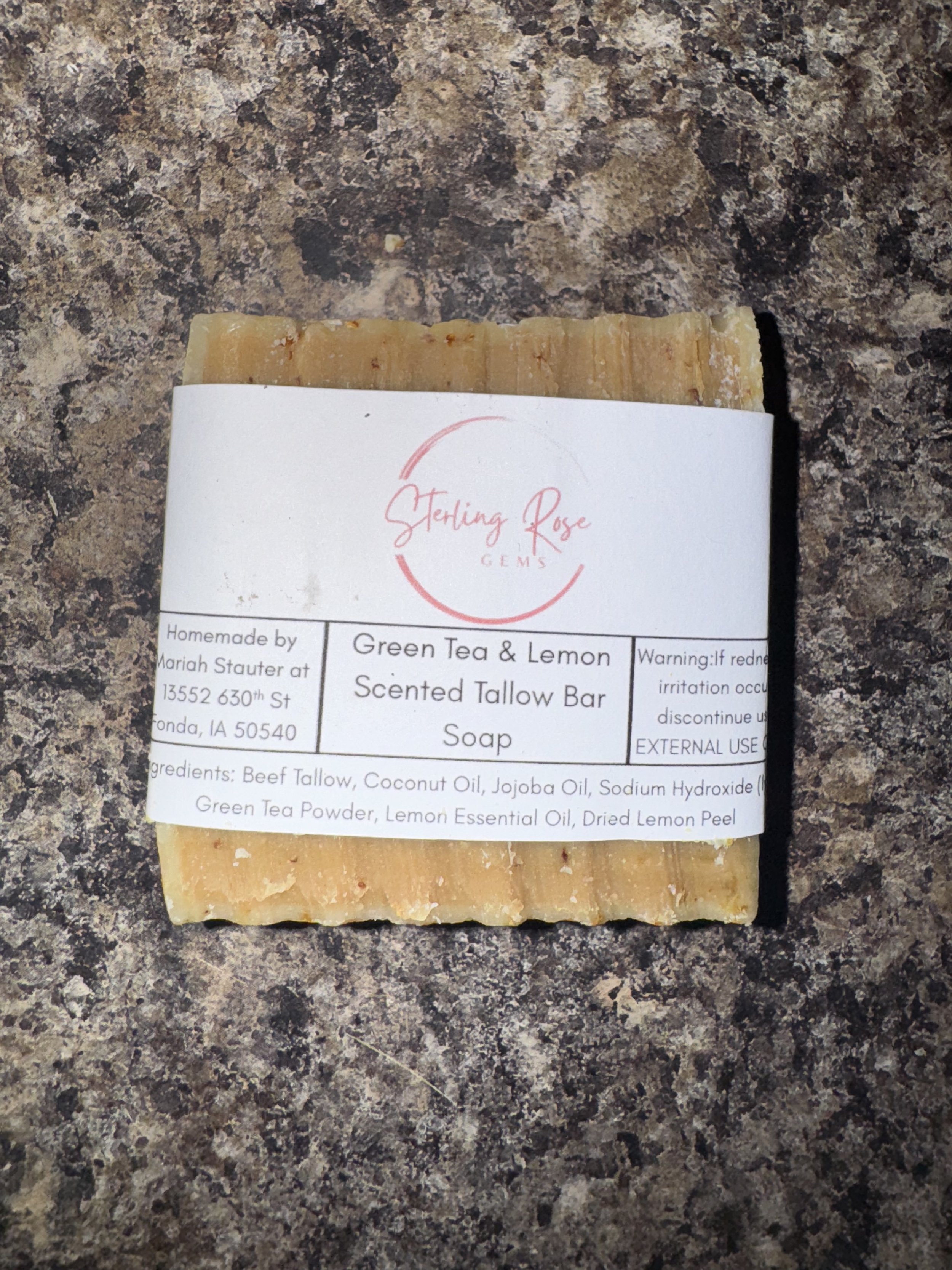Green Tea/Lemon Bar Soap