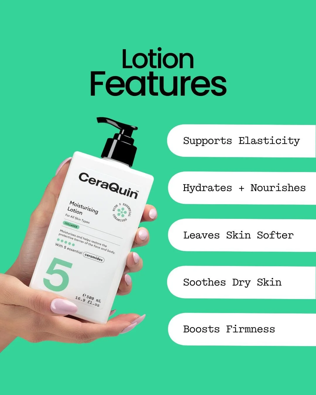 Hydration that lasts.
Our collagen lotion nourishes, soothes dry skin, and supports elasticity for softer, firmer-looking skin.
LINK IN BIO 🔗
.
.
.
#CeraQuin #Skin #SimpleSkincare #Glow #SkinHealth #HyaluronicAcid #skincare #health #salicylicacid #c