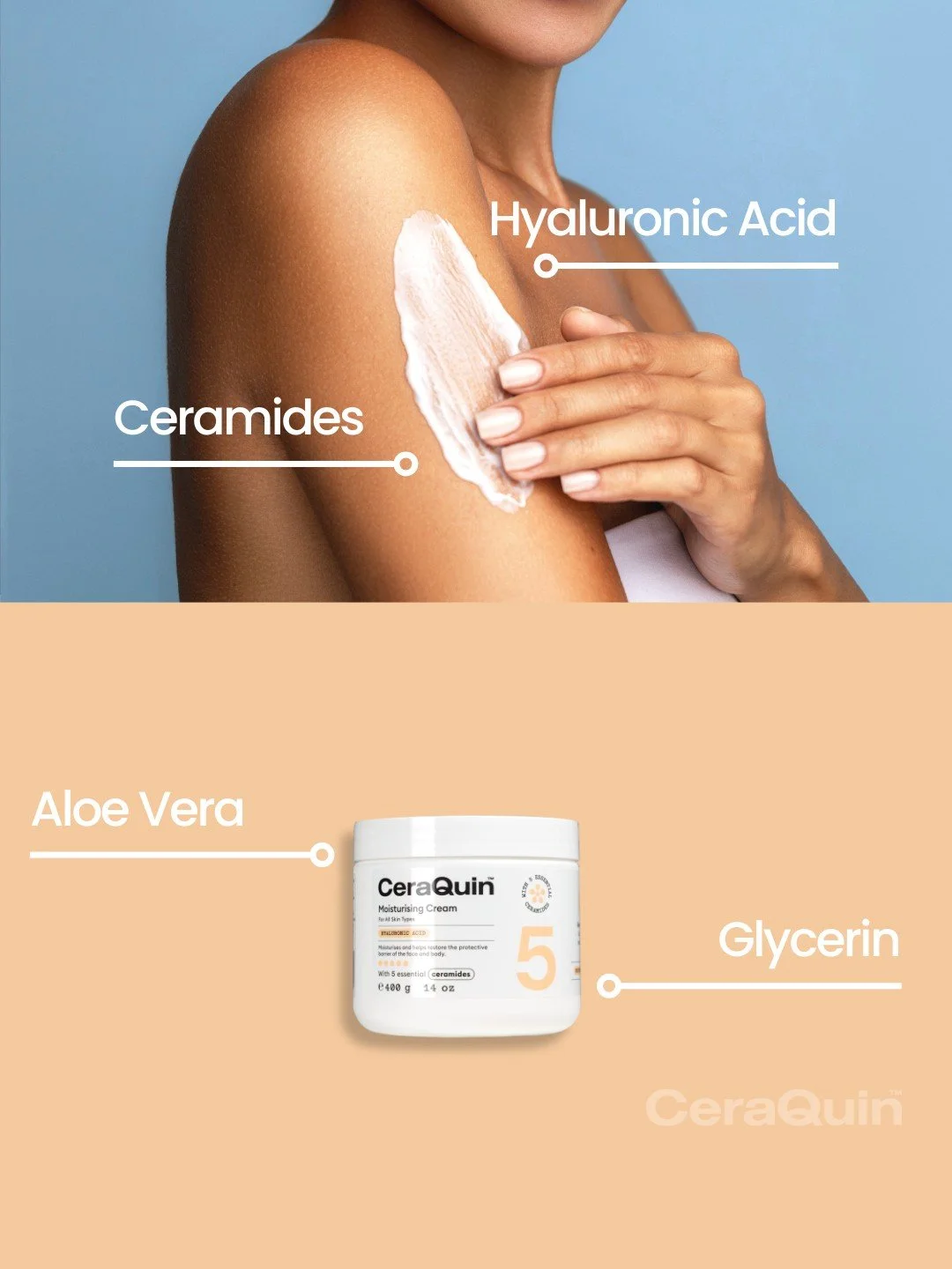 Support your skin with our Hyaluronic Acid Body Cream 🧖&zwj;♀️ 
Hyaluronic Acid &ndash; Boosts hydration
Ceramides &ndash; Strengthen the skin barrier
Aloe Vera &ndash; Soothes and refreshes the skin
Glycerin &ndash; Helps attract and retain moistur