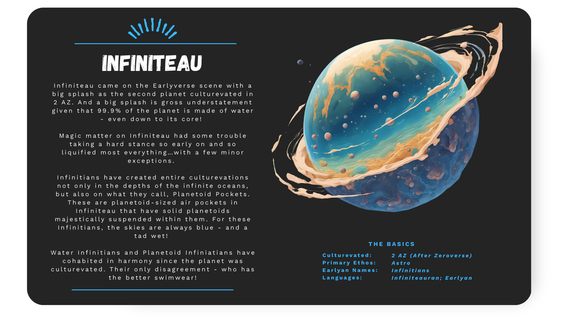 Infiniteau Information Card 1