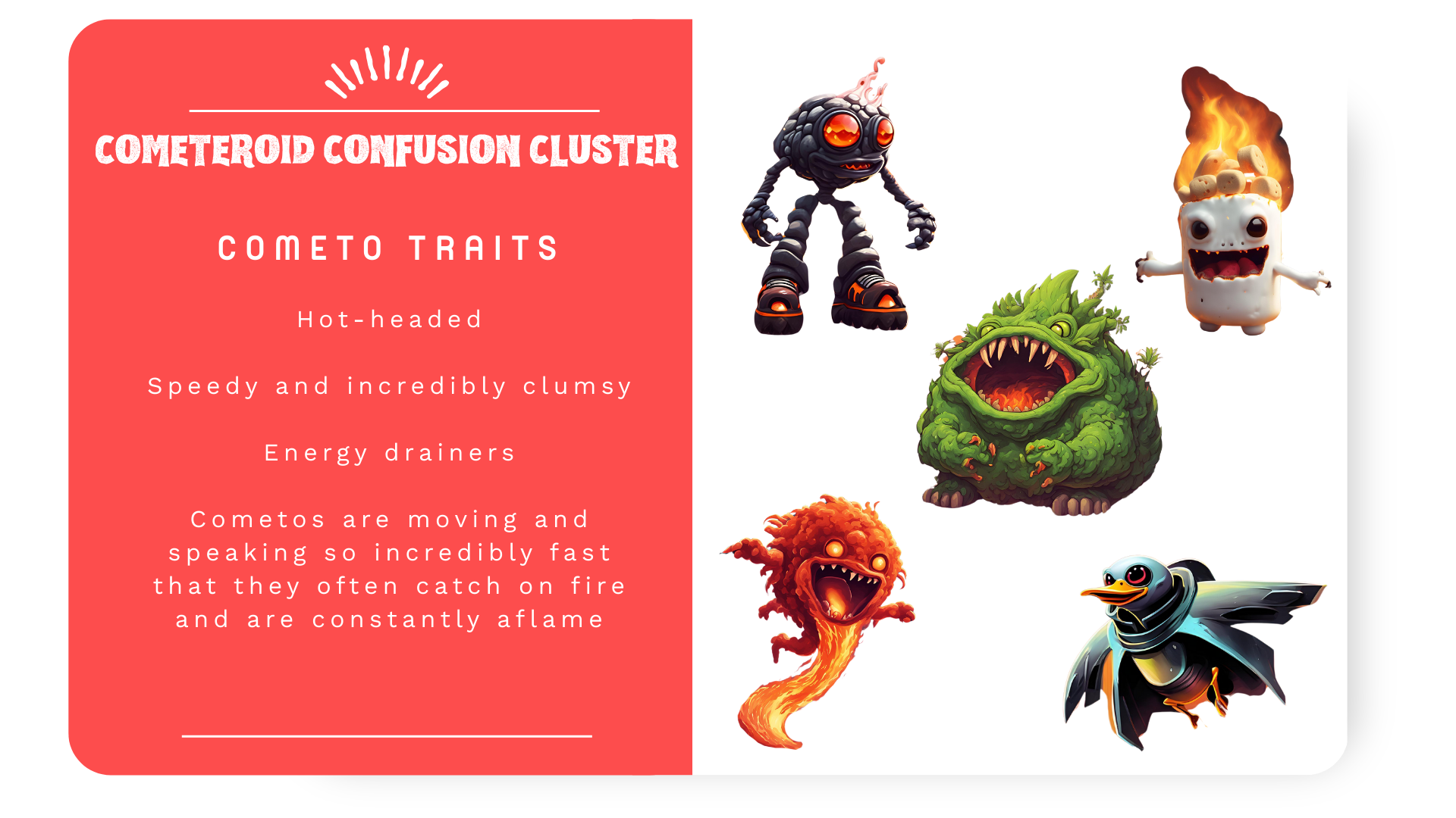 Cometeroid Confusion Cluster Information Card 2
