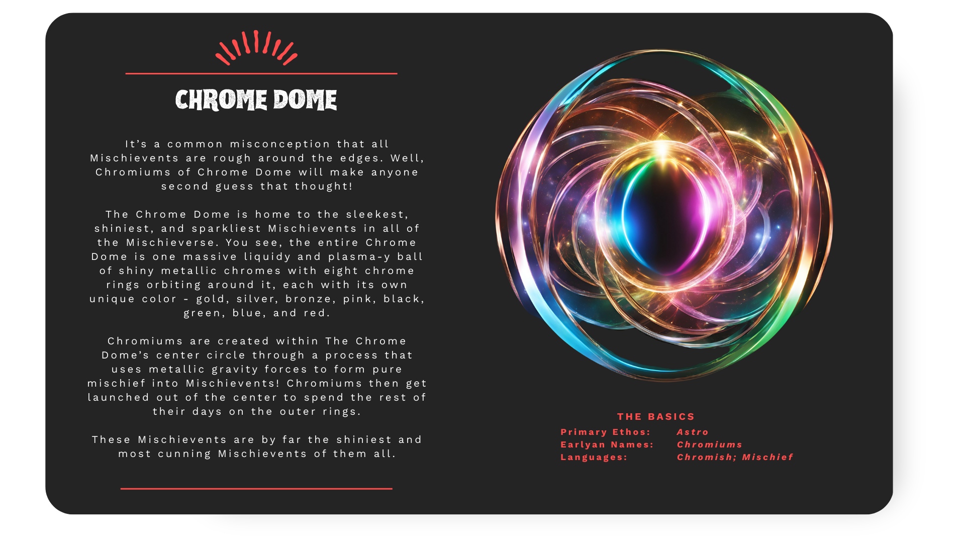 Chrome Dome Information Card 1