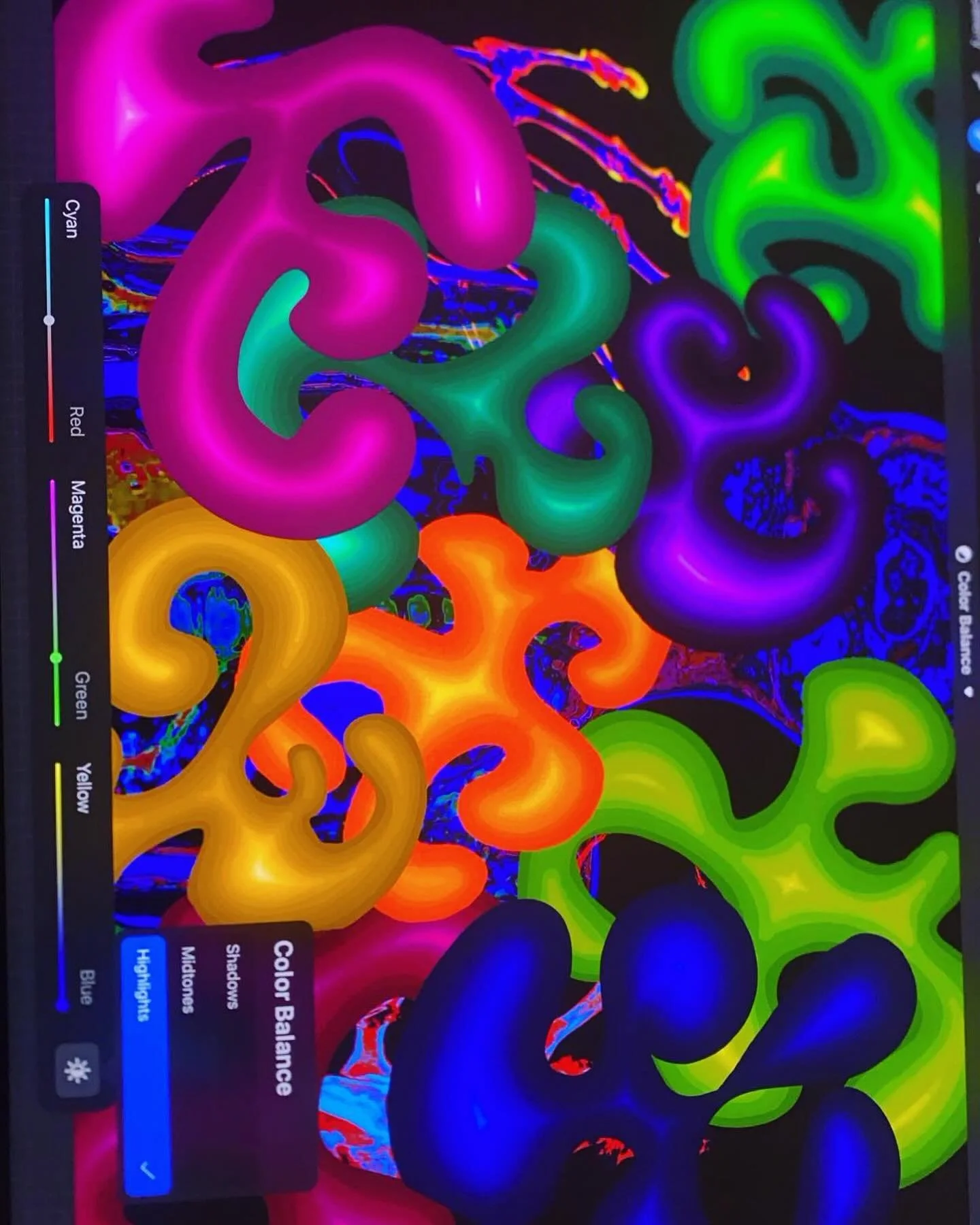 Editing the colors are migraine inducing😵&zwj;💫
&bull;
&bull;
&bull;
&bull;
&bull;

#digital #artist #painter #digitalart #abstractart #medical #medicalart #bones #mri #orthopediart #shapes #colors #nongeometricabstraction