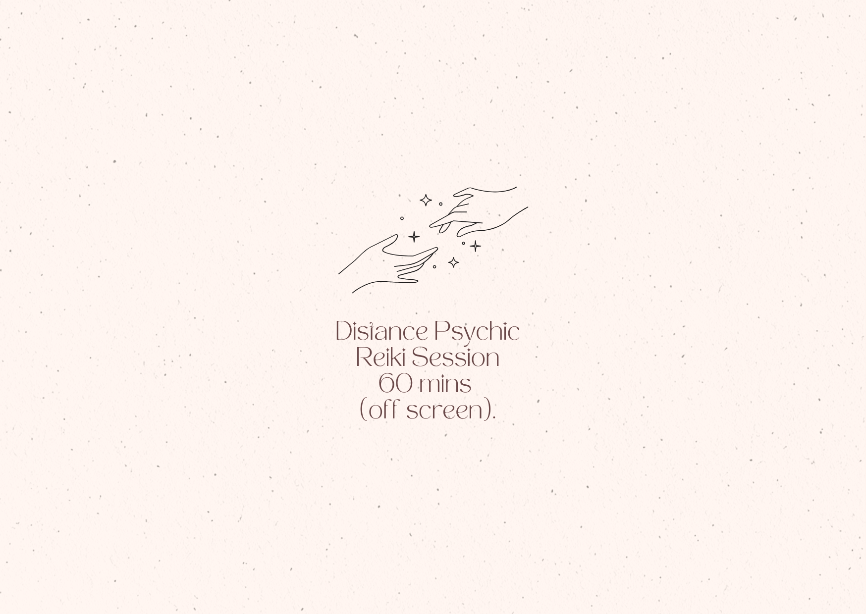 Distance Psychic Reiki Healing 60 mins (off screen)