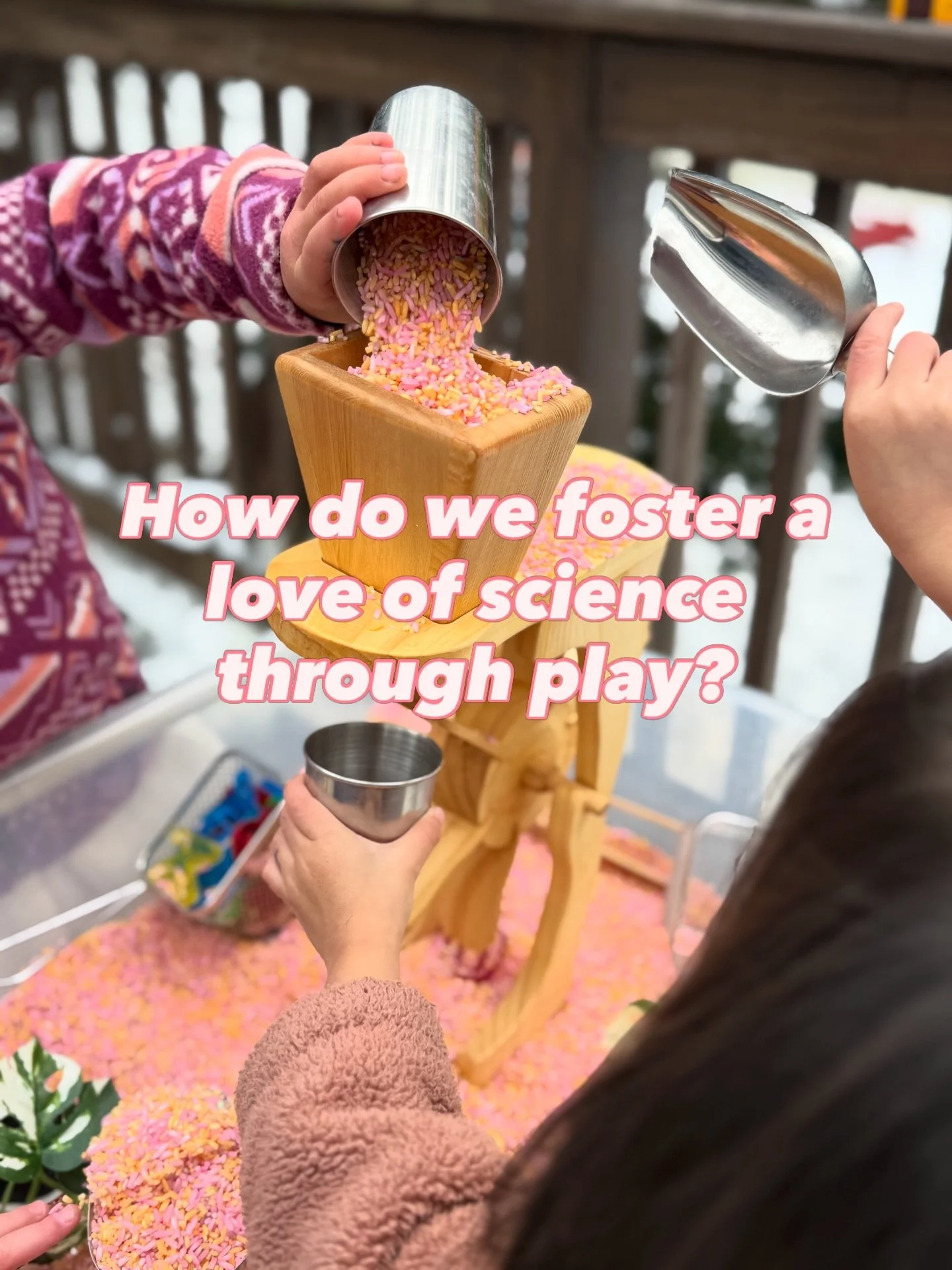 How do we foster the love of science through play? 

By using materials that encourage exploration and scientific thinking! This wheel is packed with physics concepts like energy, force, gravity, and flow. Kids love these kinds of materials, and thei