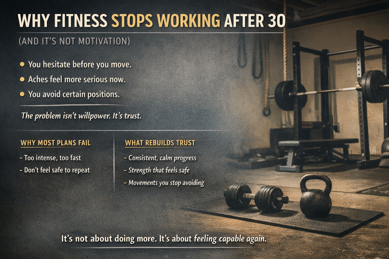 Why You Don’t Trust Your Body Anymore (And Why That Matters More Than Motivation)