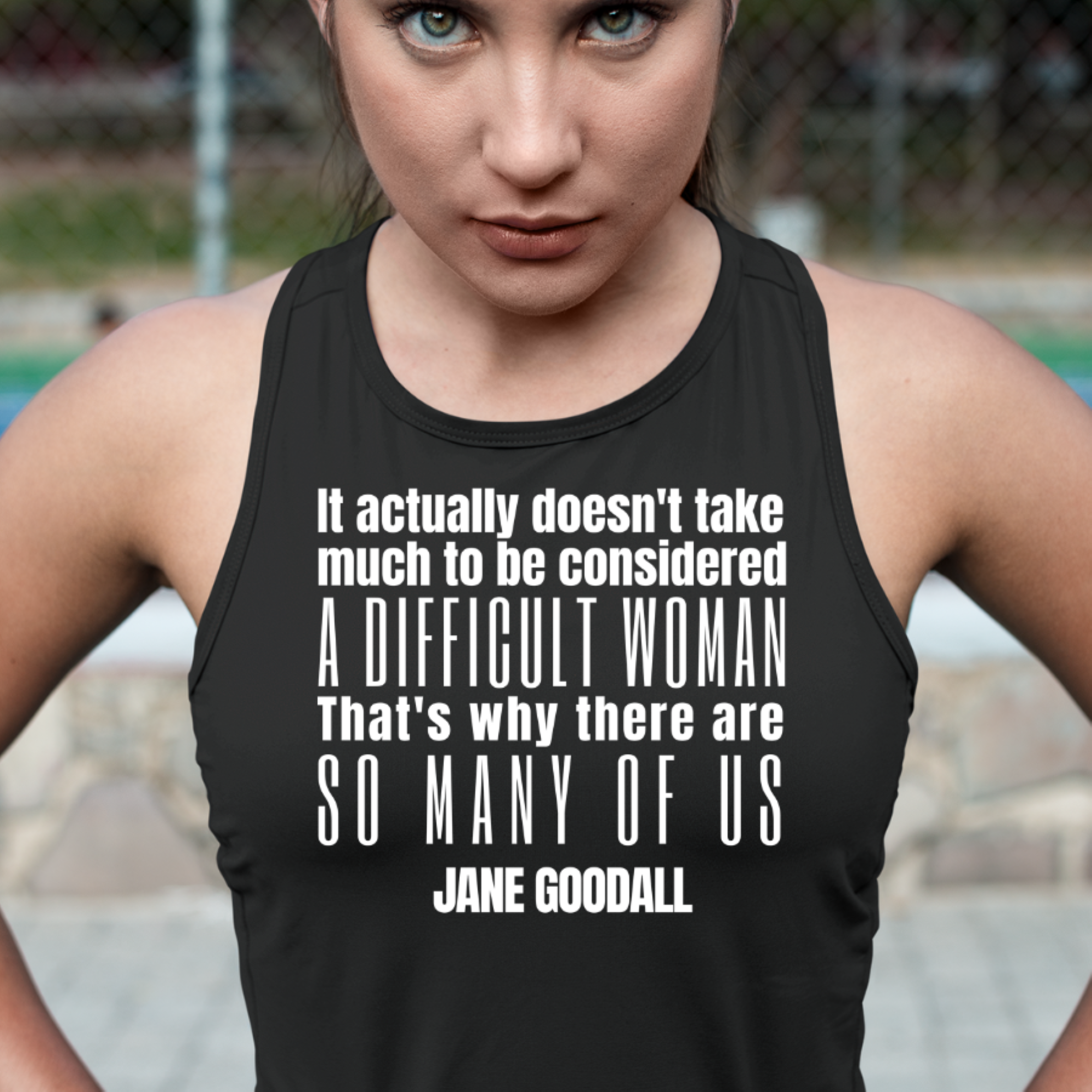 Jane Goodall Quote Tank Top