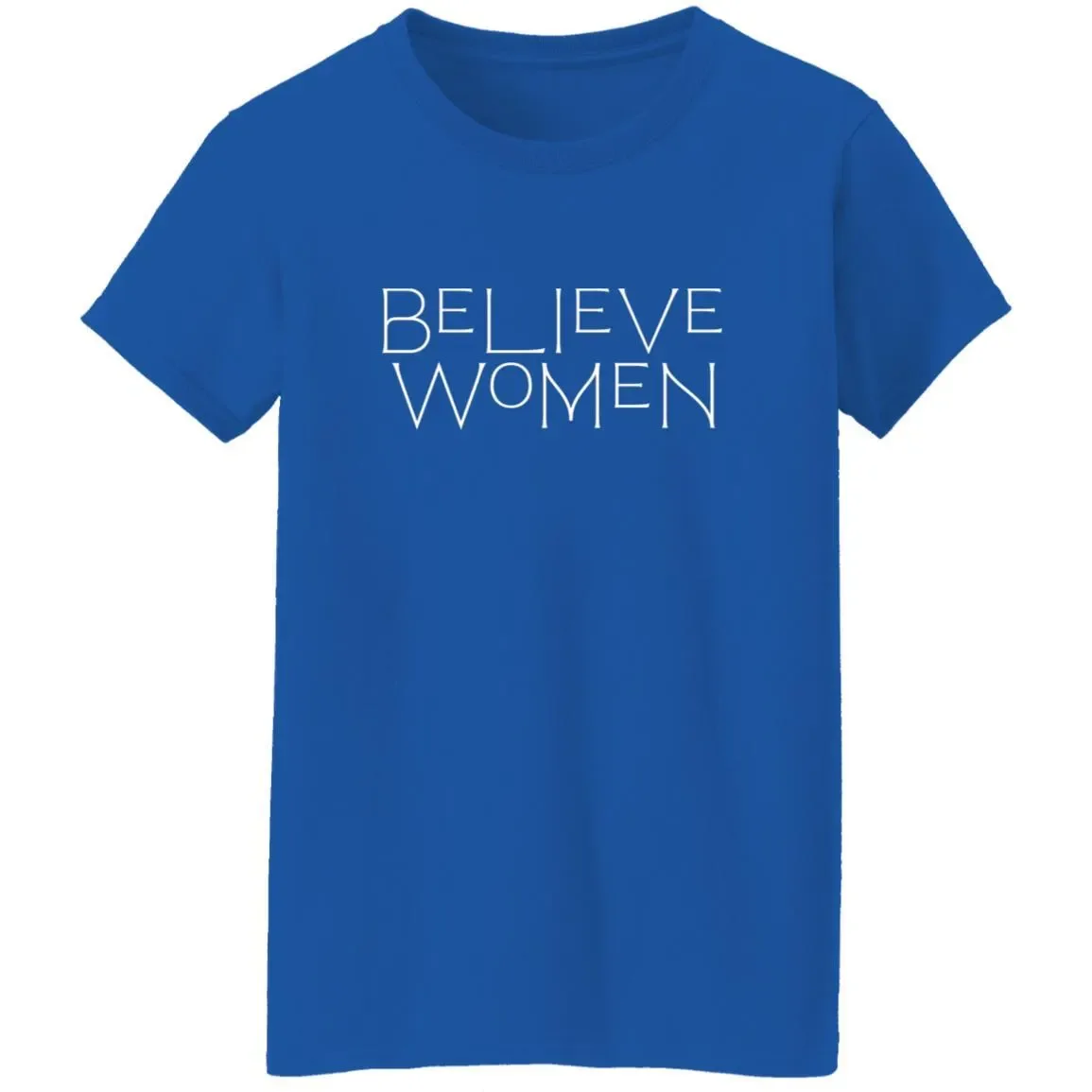 Believe Women T-Shirt In Royal.webp
