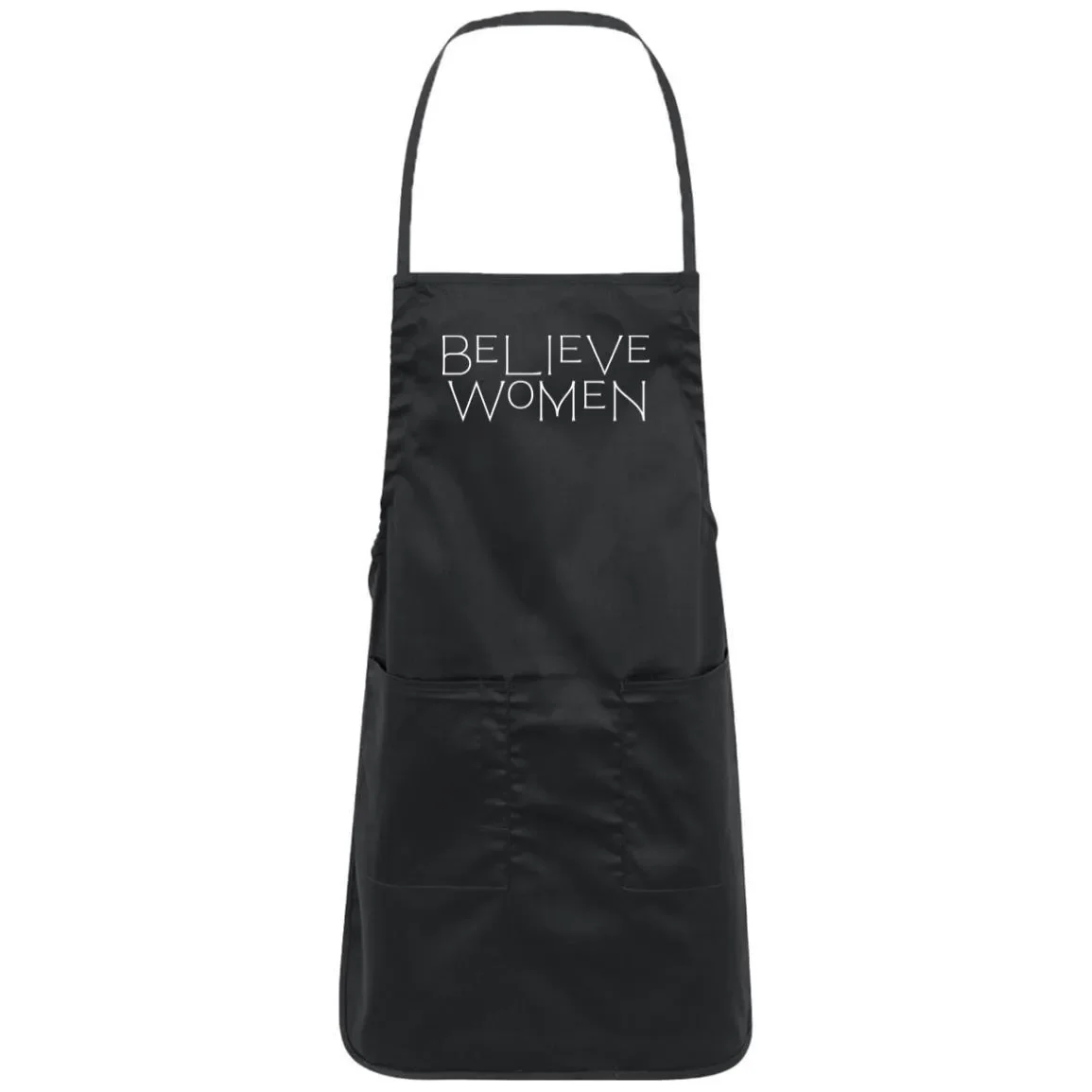 Believe Women Apron In Navy In Black.webp