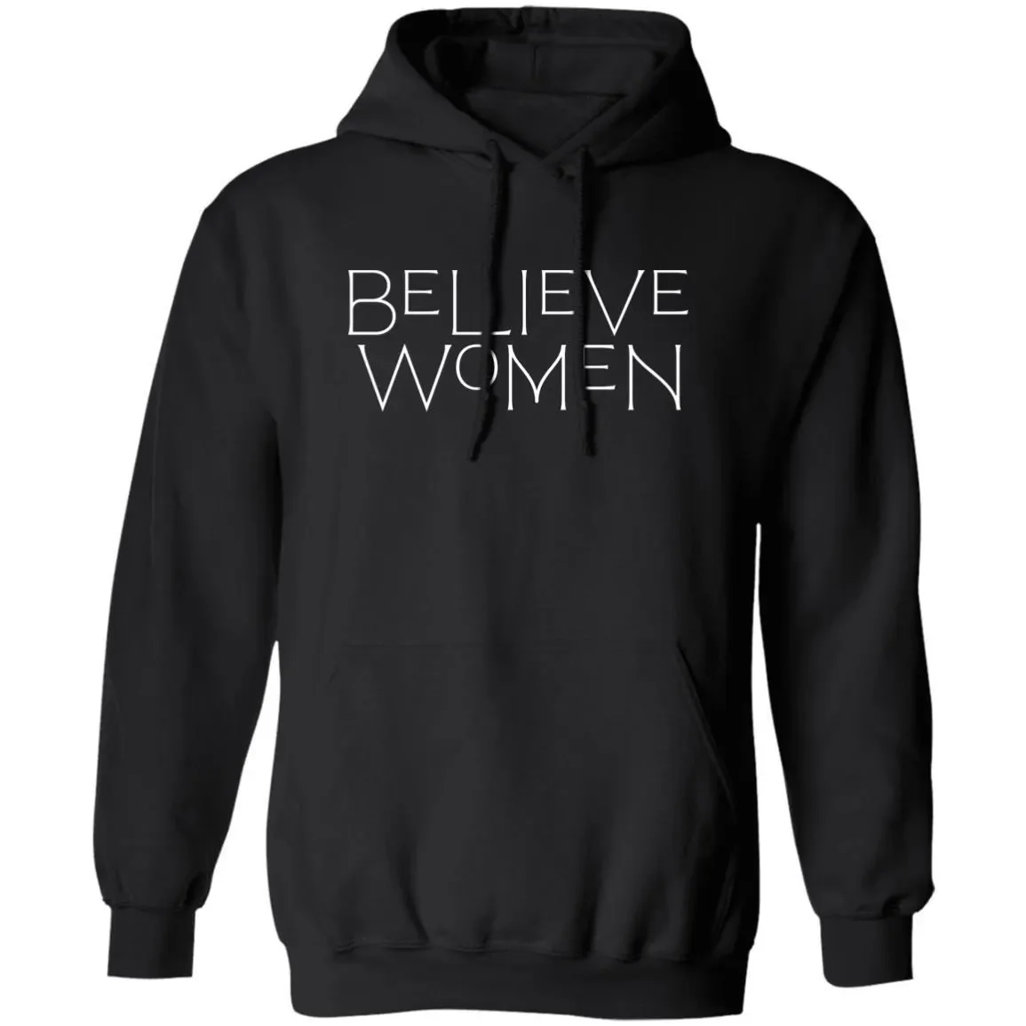Believe Women Hoodie In Black.webp