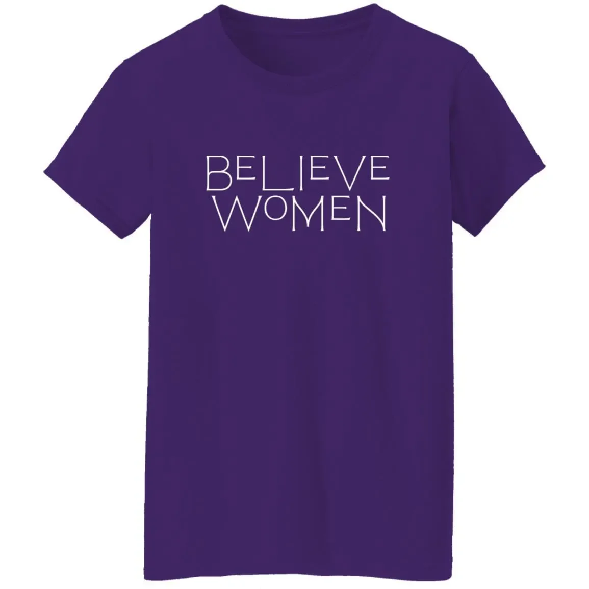 Believe Women T-Shirt In Purple.webp