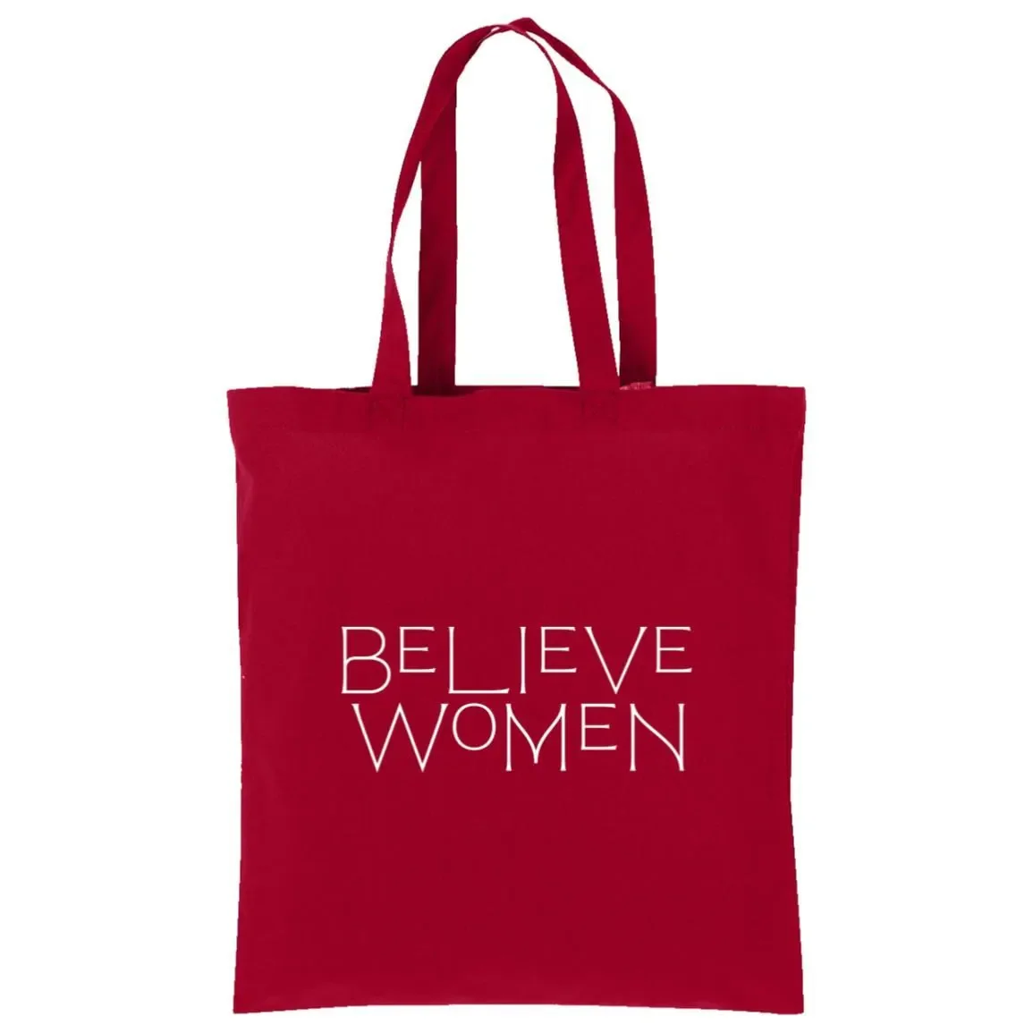 Believe Women Tote In Red.webp