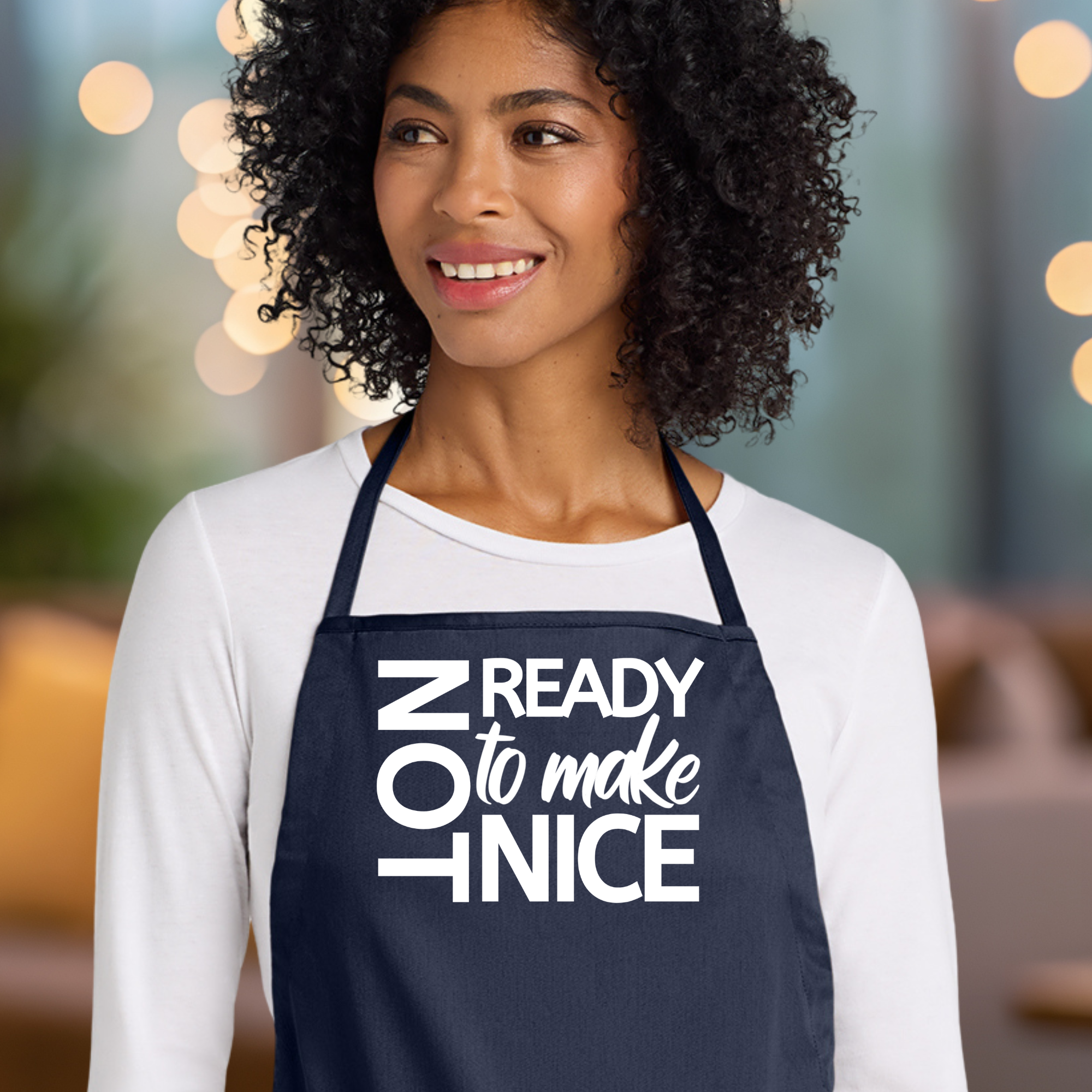 Not Ready To Make Nice Apron In Navy.png