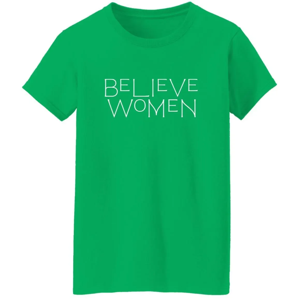 Believe Women T-Shirt In Green.webp