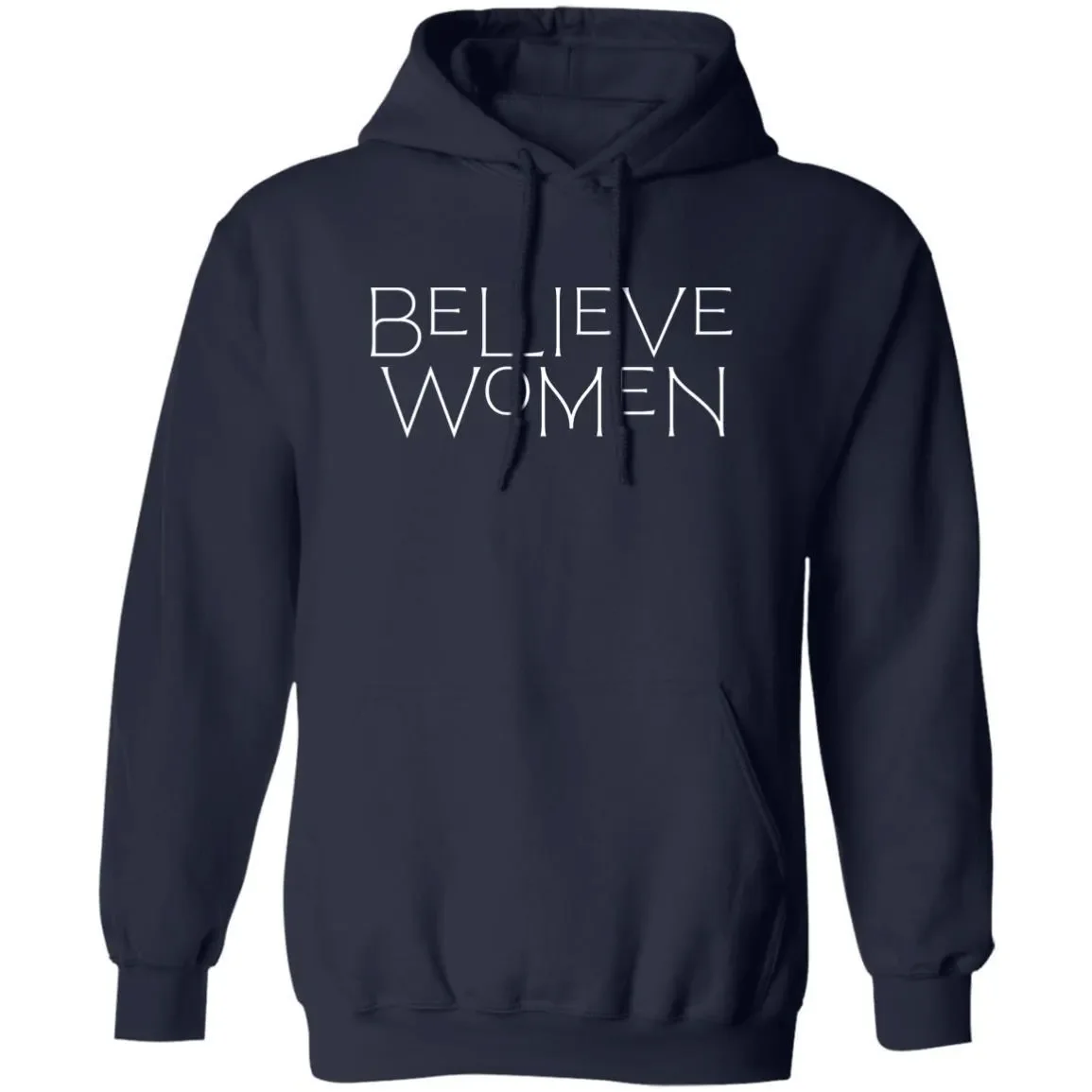 Believe Women Hoodie In Navy.webp