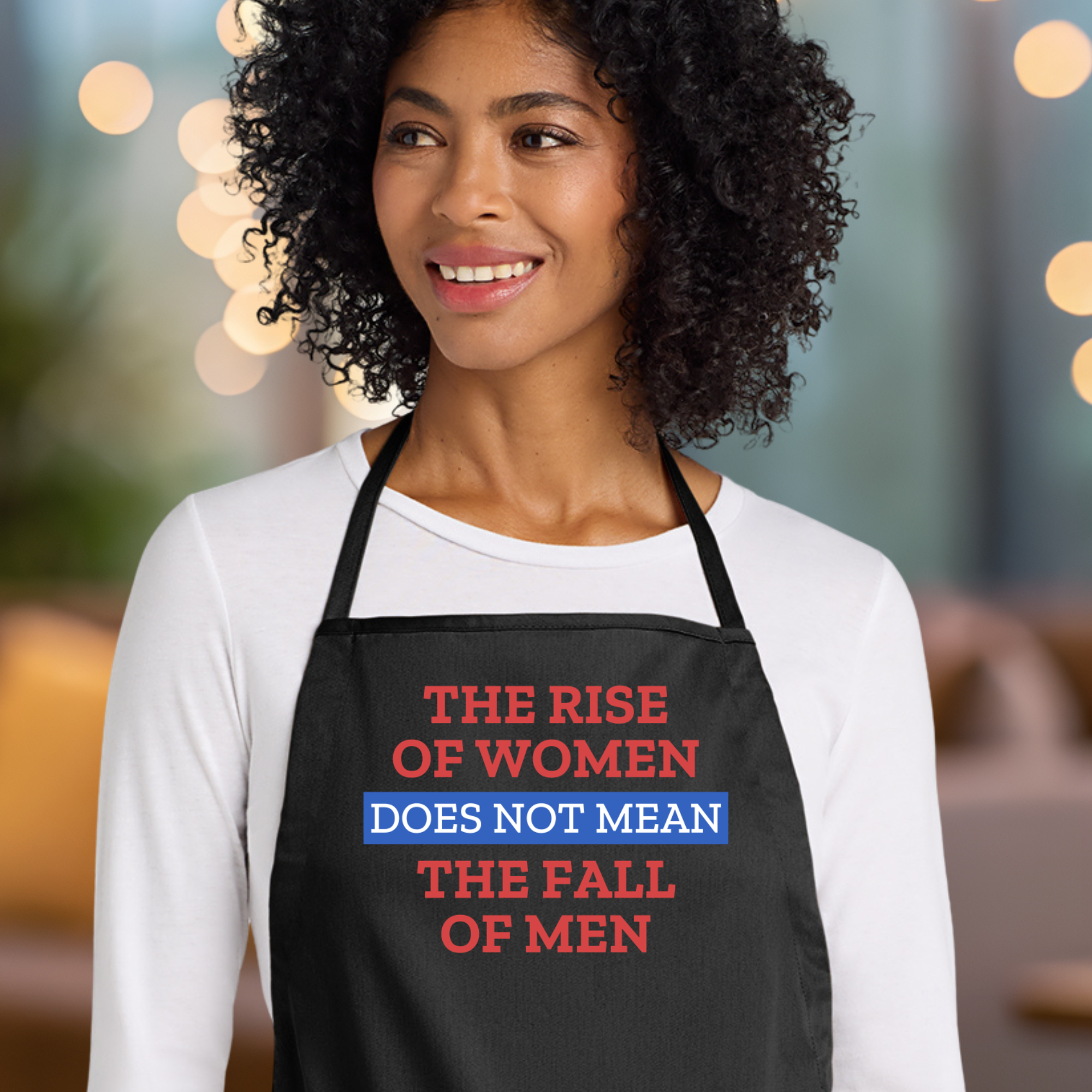 The Rise Of Women Apron in Black.png