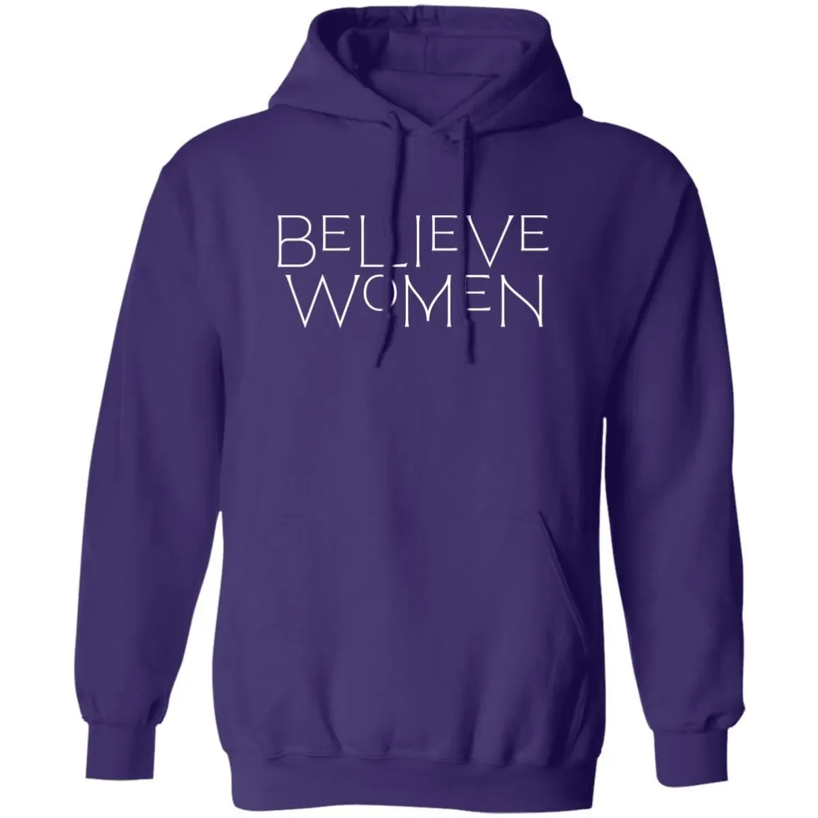 Believe Women Hoodie In Purple.webp