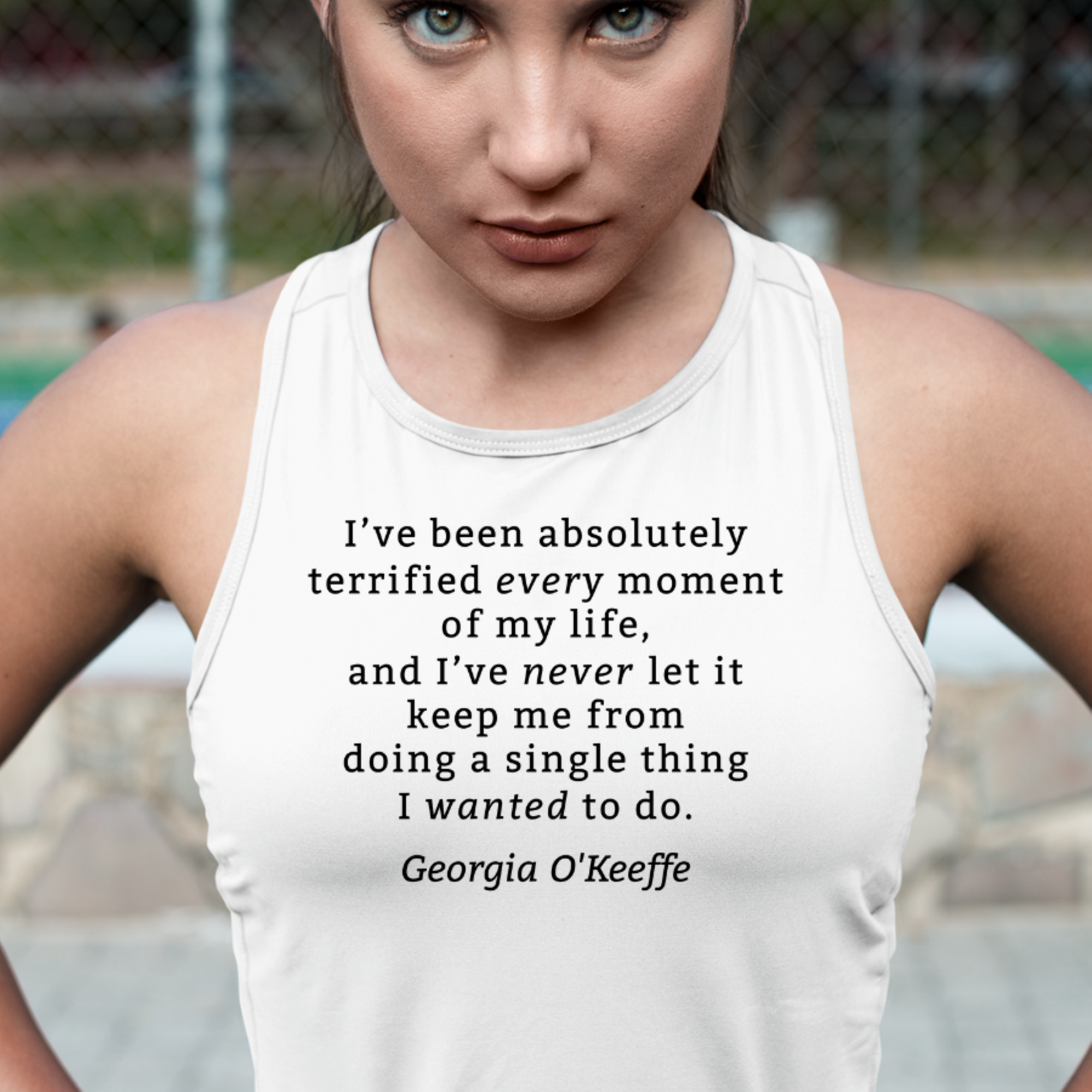 Georgia O'Keeffe Quote Tank Top