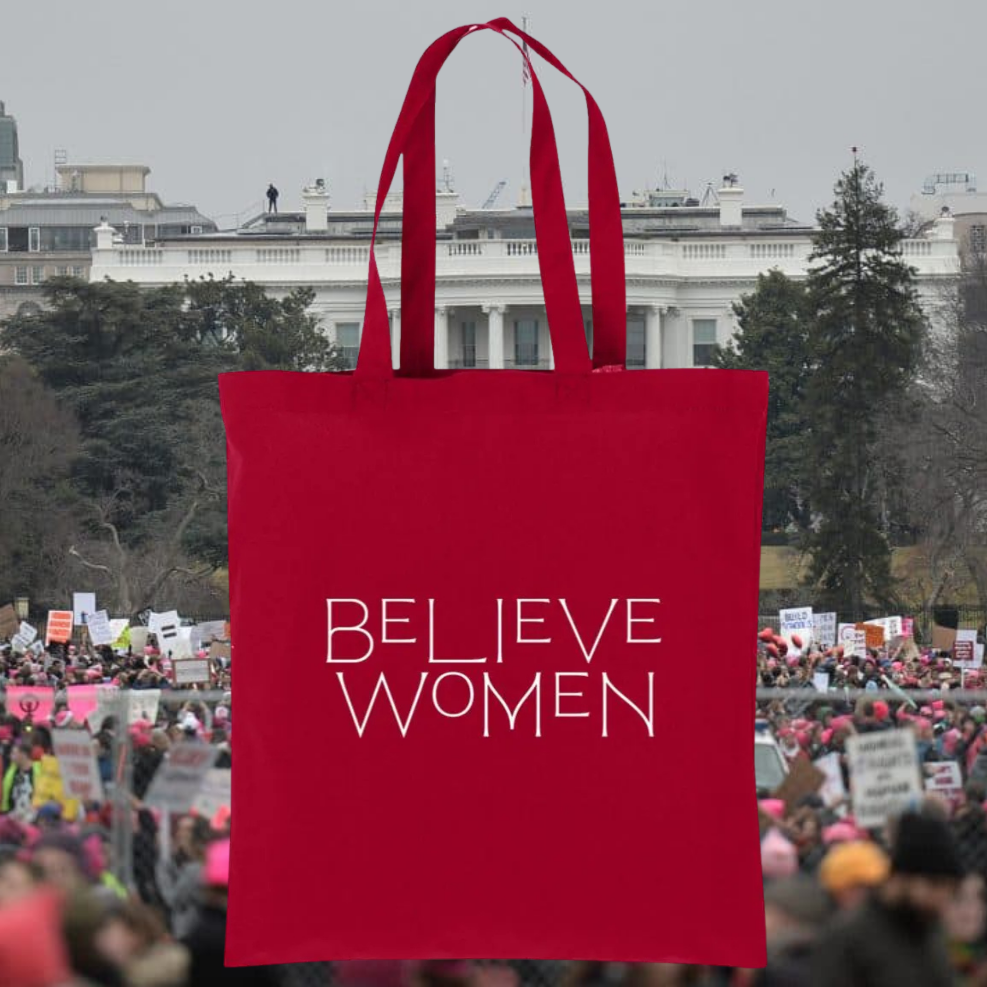 Believe Women Tote In Red.png