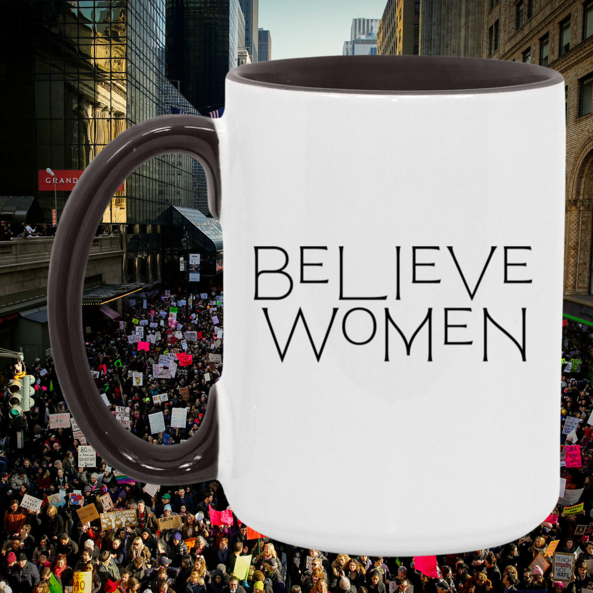 Believe Women Mug In Black.png