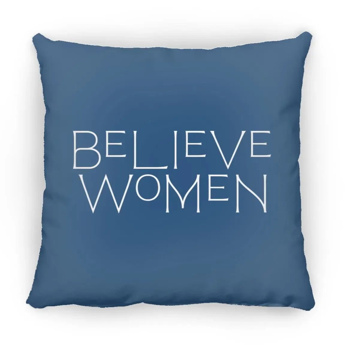 Believe Women Throw Pillow In Royal.webp